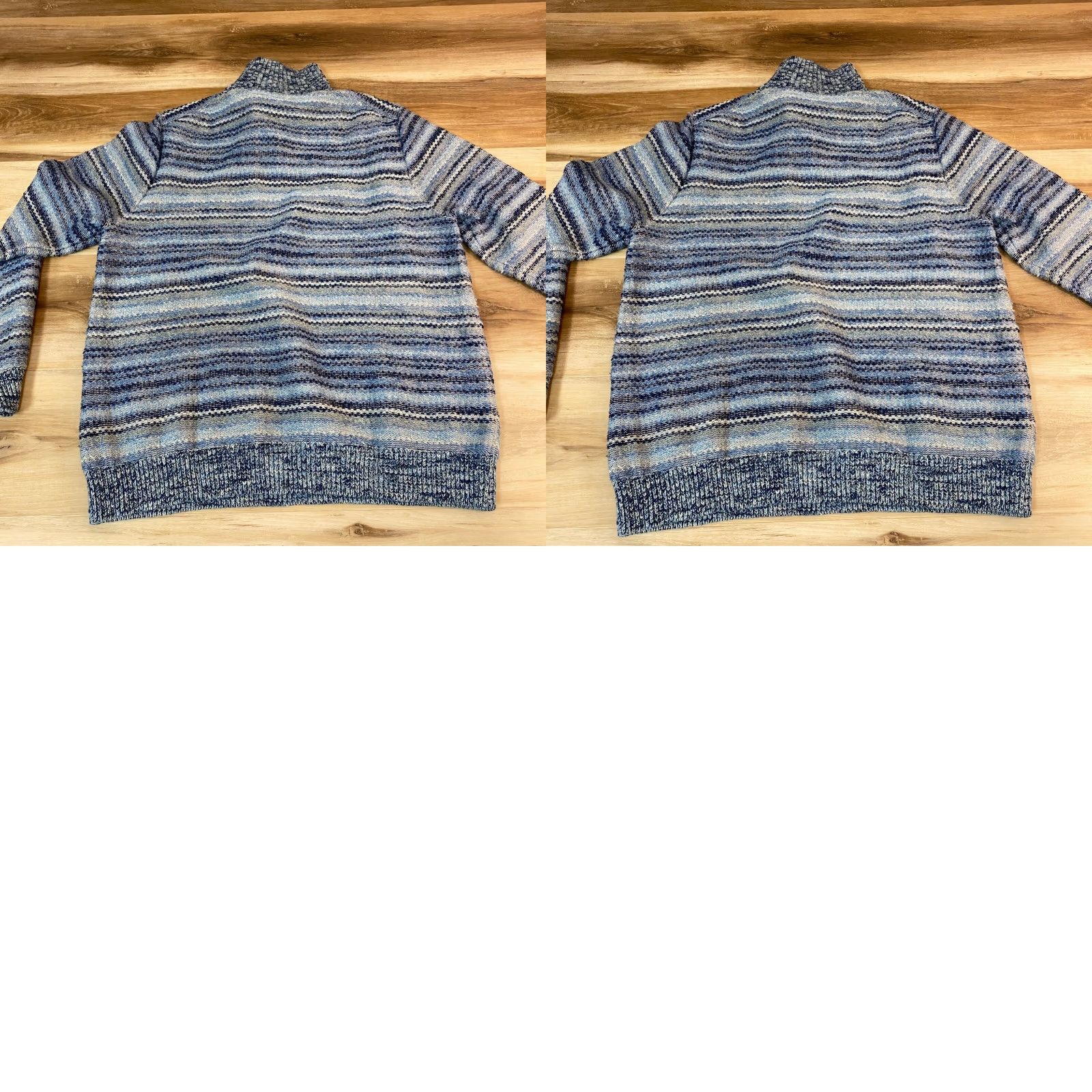 Tommy Bahama Tommy Bahama Sweater Mens Medium Indigo Blue Quarter Button Pullover Woven Size US M / EU 48-50 / 2 - 8 Thumbnail