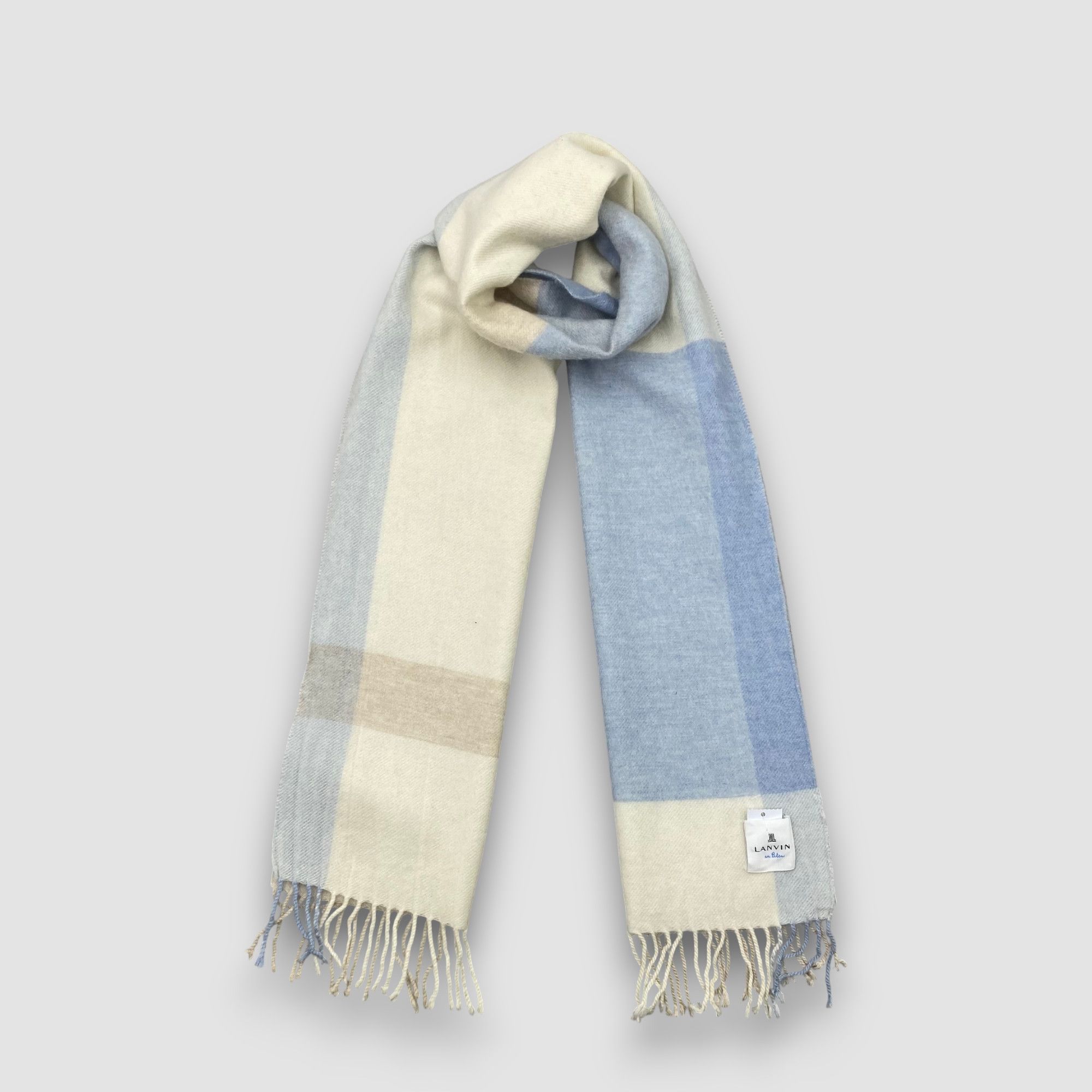 Vintage Lanvin Scarf Muffler Wool Cashmere Winter Scarves