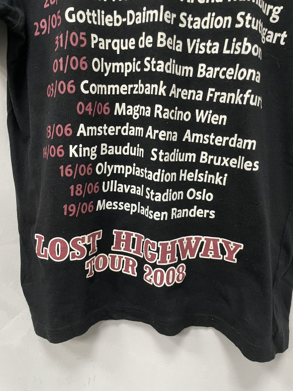Bon Jovi × Vintage VINTAGE ROCK BAND BONJOVI 2008 tour tee T shirt Size US M / EU 48-50 / 2 - 8 Thumbnail