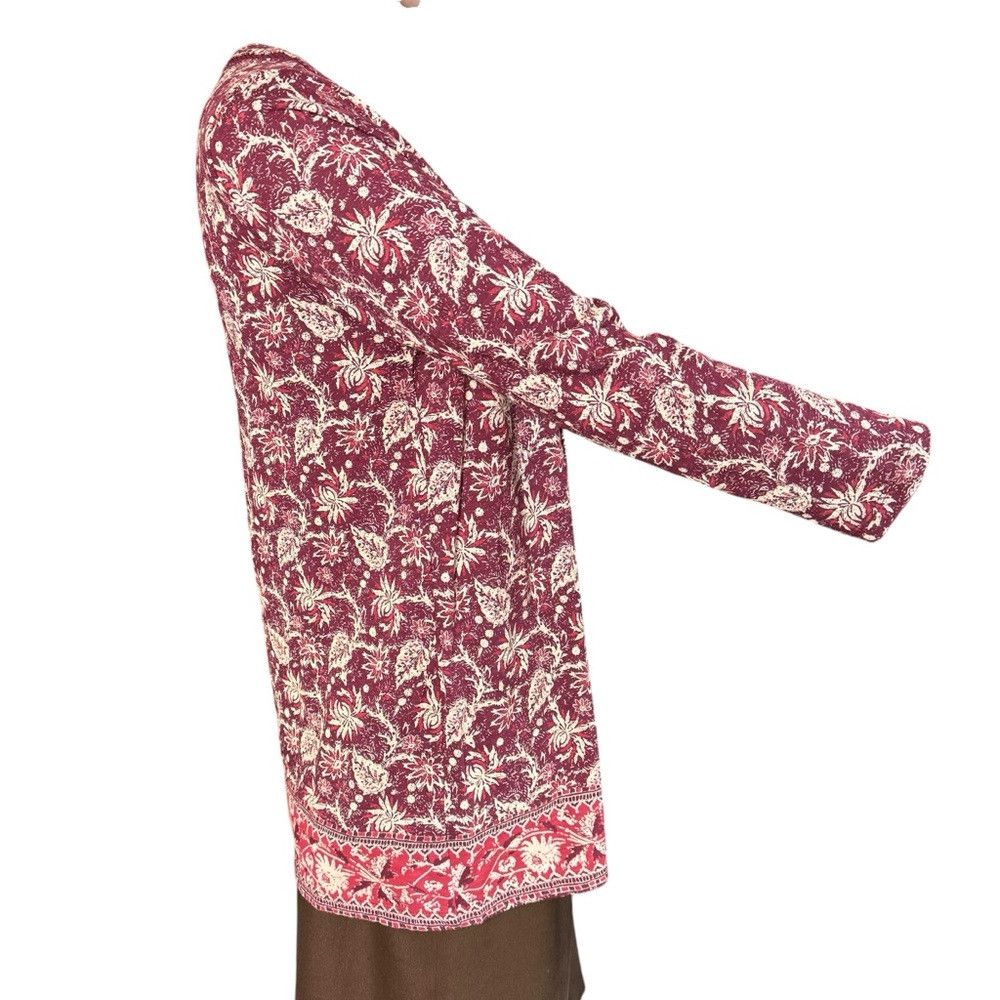Lucky Brand Lucky Brand Border Print Long Sleeve Top Size S Size S / US 4 / IT 40 - 3 Thumbnail