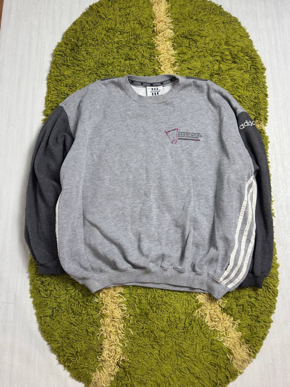 Adidas Adidas Vintage 90s Bambinton World Championship Sweatshirt Size US M / EU 48-50 / 2 - 1 Thumbnail