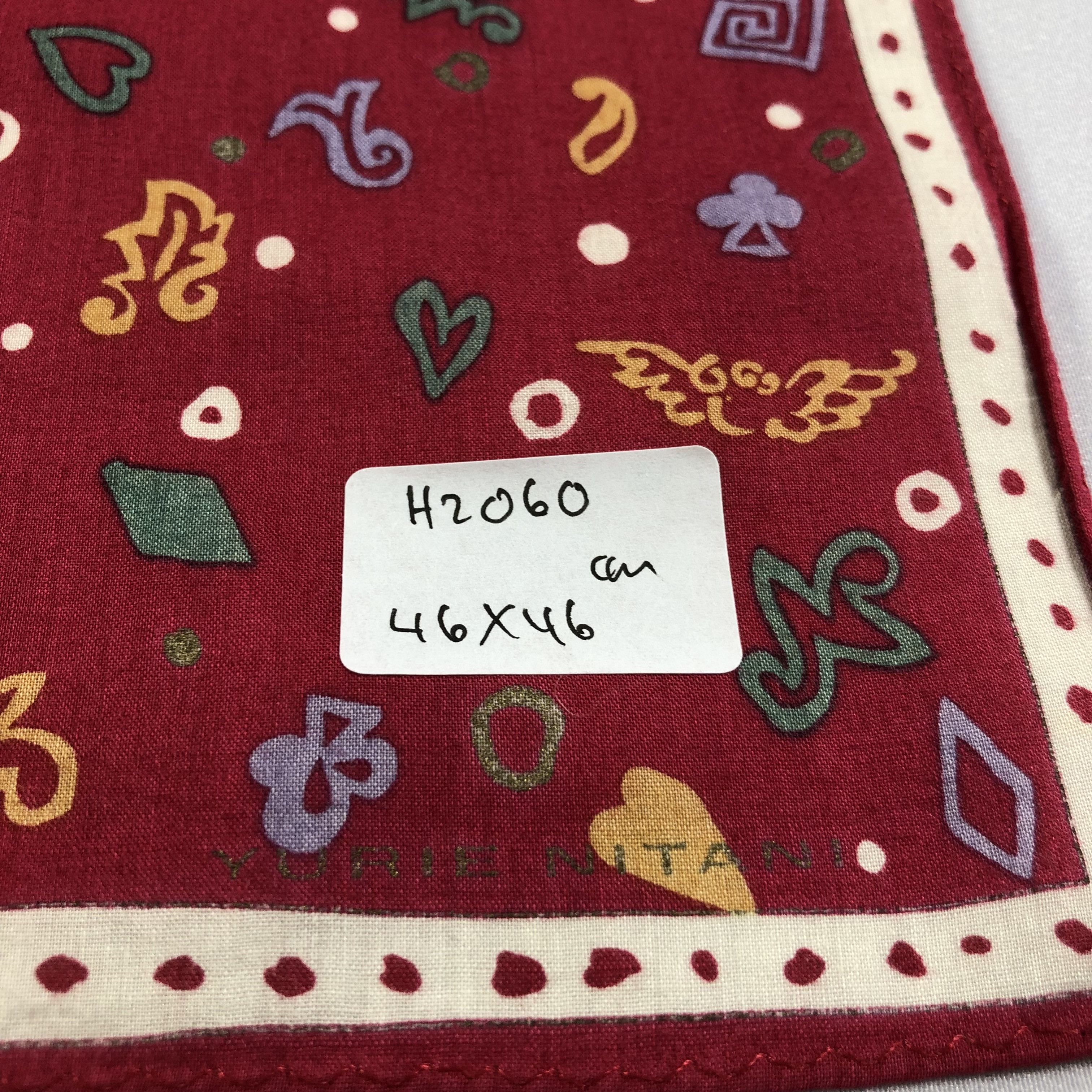 Japanese Brand × Vintage Yurie Nitani Handkerchief Neckerchief Bandana H2060 Size ONE SIZE - 5 Thumbnail