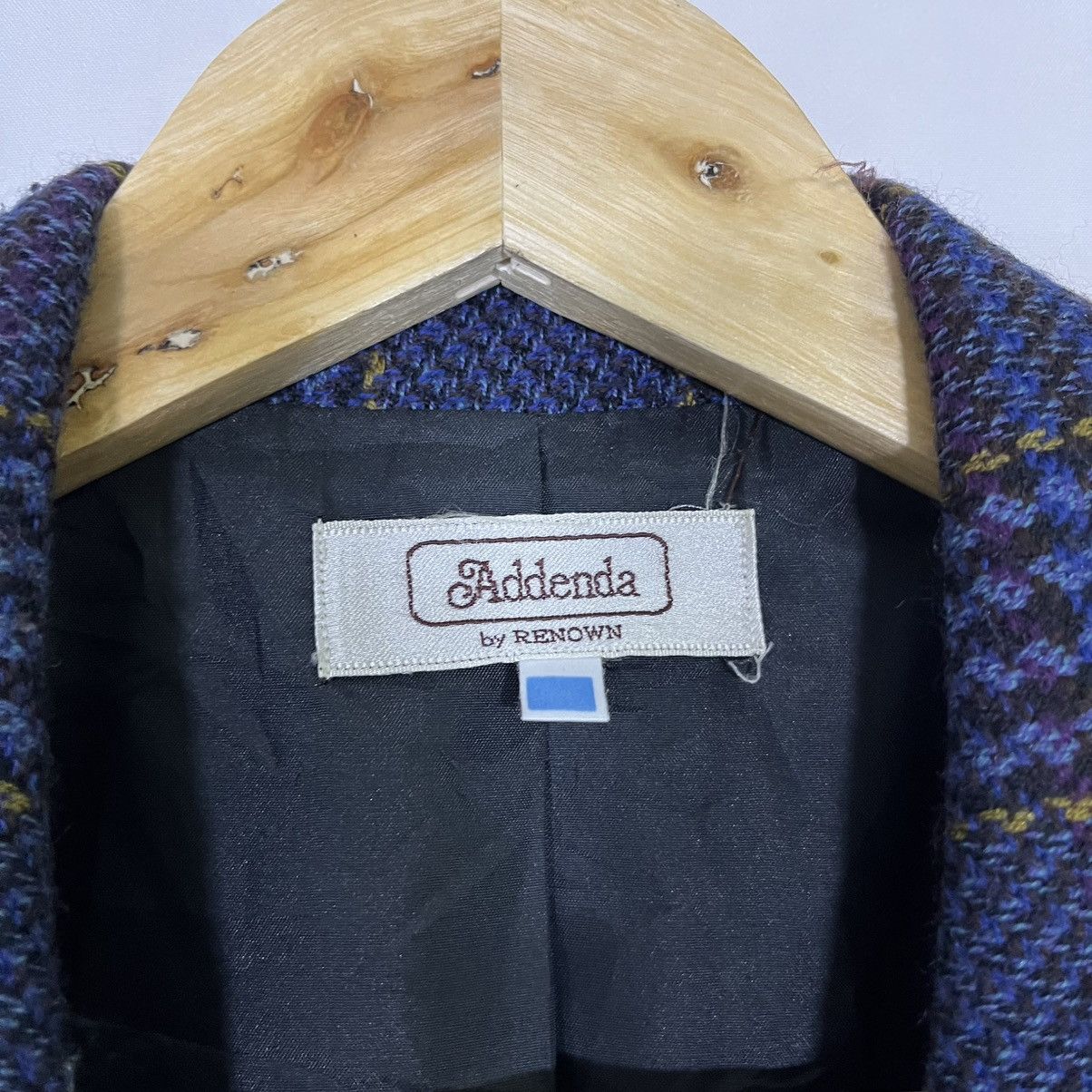 Vintage VINTAGE ADDENDA PLAID WOOL COAT BLAZER Size M / US 6-8 / IT 42-44 - 4 Thumbnail