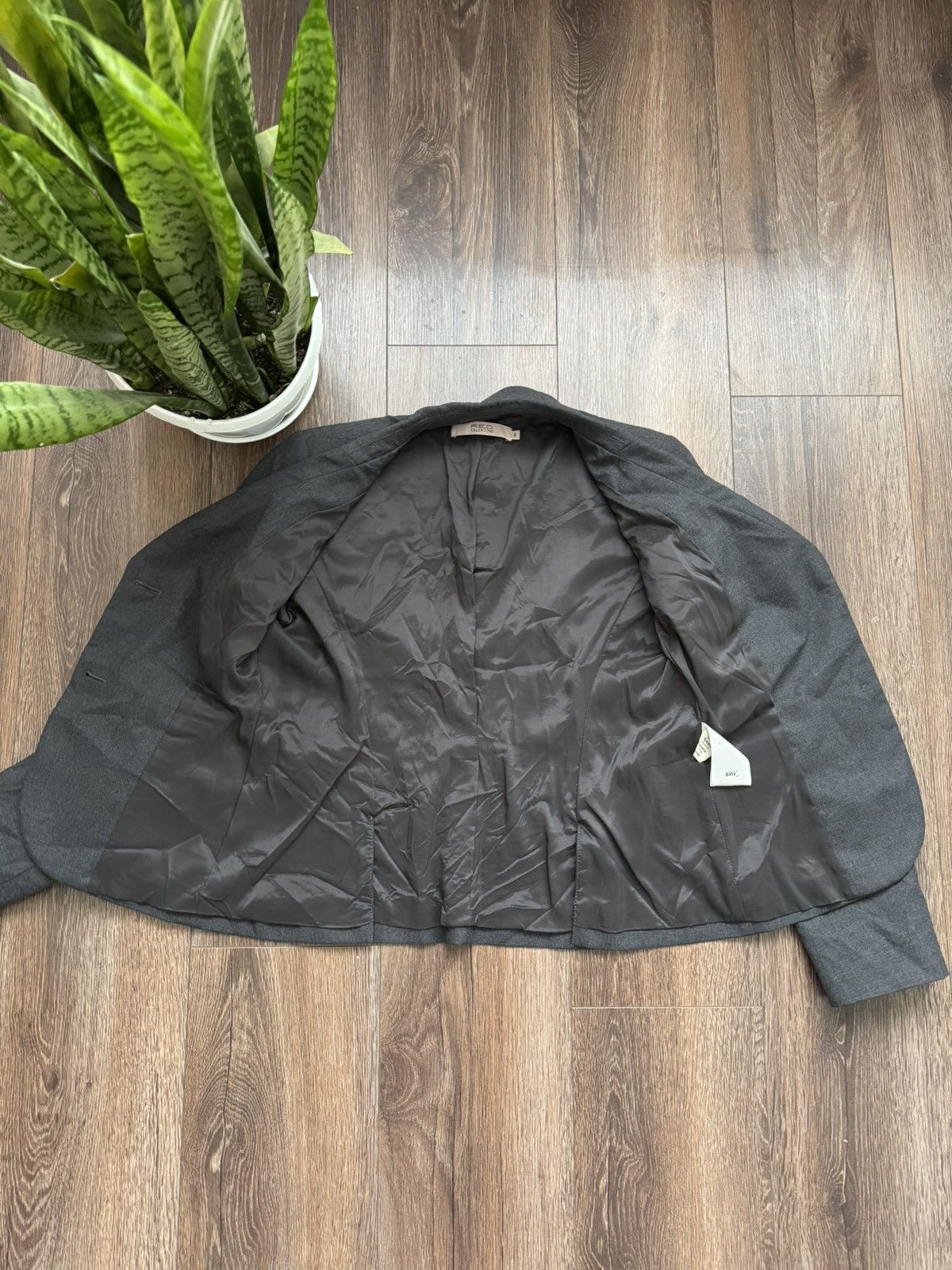 RED Valentino Red Valentino women’s dark grey blazer jacket Size M / US 6-8 / IT 42-44 - 7 Thumbnail