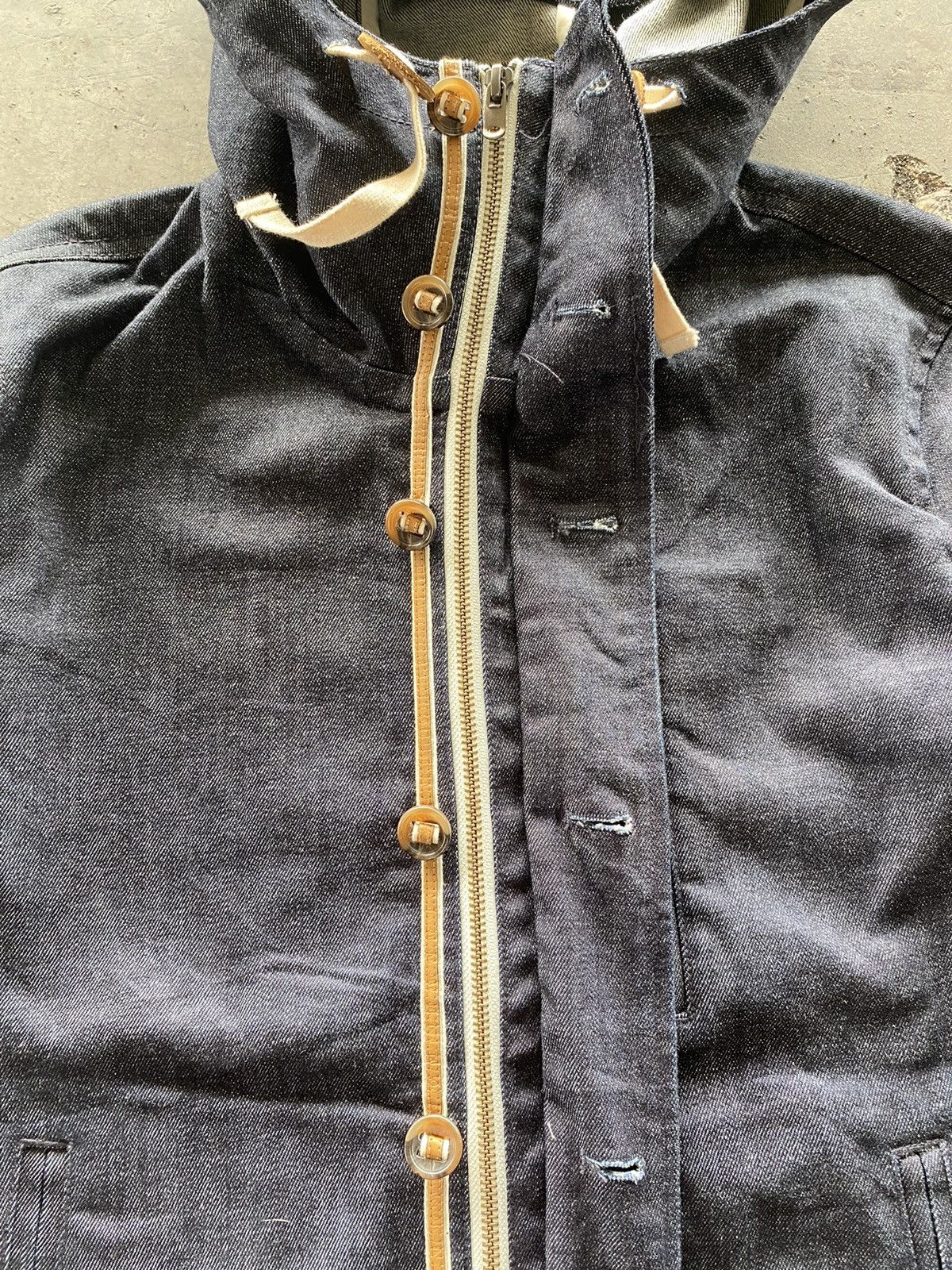 Beams Japan Beams Men's Indigo Denim Hoodie Jacket Size US M / EU 48-50 / 2 - 15 Thumbnail