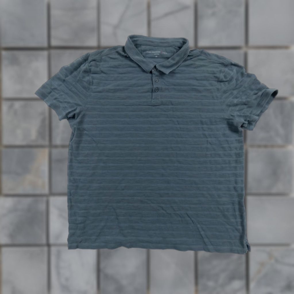 John Varvatos VINTAGE John Varvatos Polo Shirt Mens 2XL Gray Short Sleeve Collared FITS X-LARGE* Size US XXL / EU 58 / 5 - 1 Thumbnail