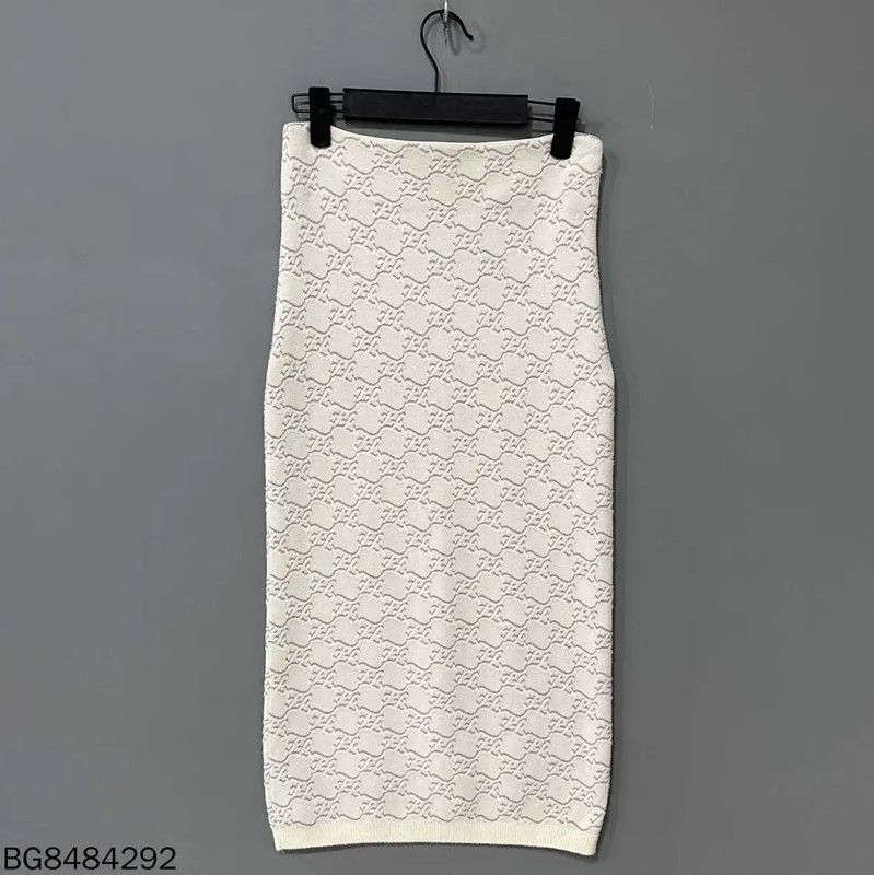 Fendi Fendi Midi White Dress for Women 0089 Size ONE SIZE - 1 Thumbnail