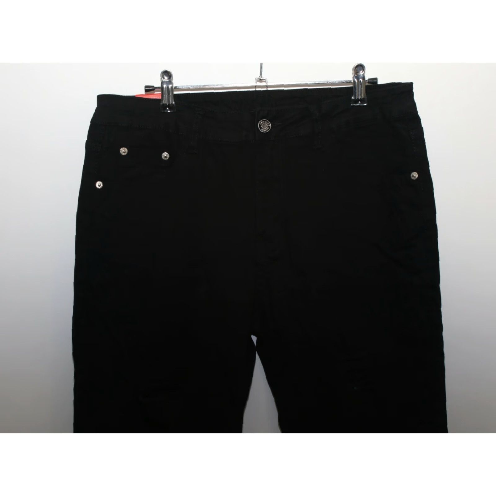 Vintage Galmint Women's High Rise Black Denim Jeans Size US 14 32X30 NWT Size 36" / US 14 / IT 50 - 3 Thumbnail