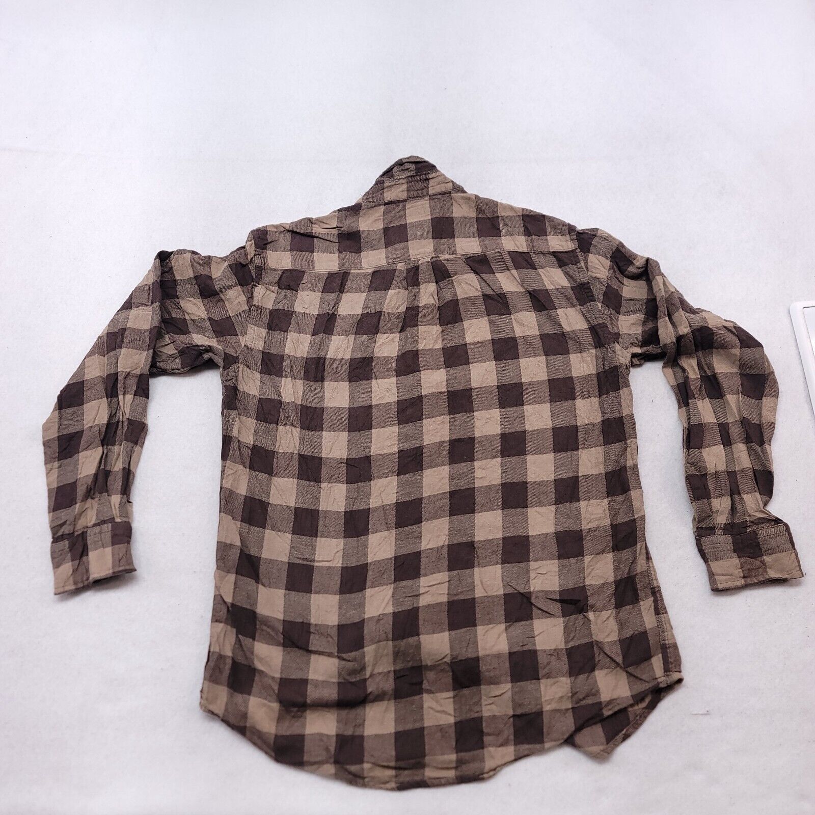 Croft & Barrow Croft & Barrow Gingham Flannel Shirt Mens Size Medium Brown Size US M / EU 48-50 / 2 - 10 Thumbnail