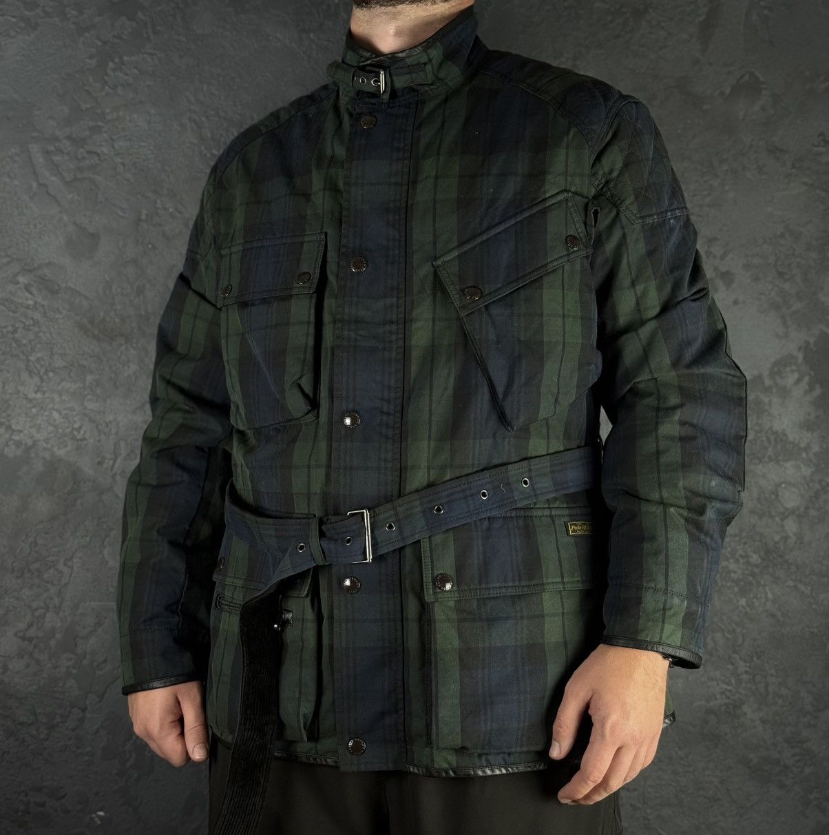 Polo Ralph Lauren Vintage Polo Ralph Lauren Mens Waxed Belted Motorcycl Jacket Size US XL / EU 56 / 4 - 1 Thumbnail