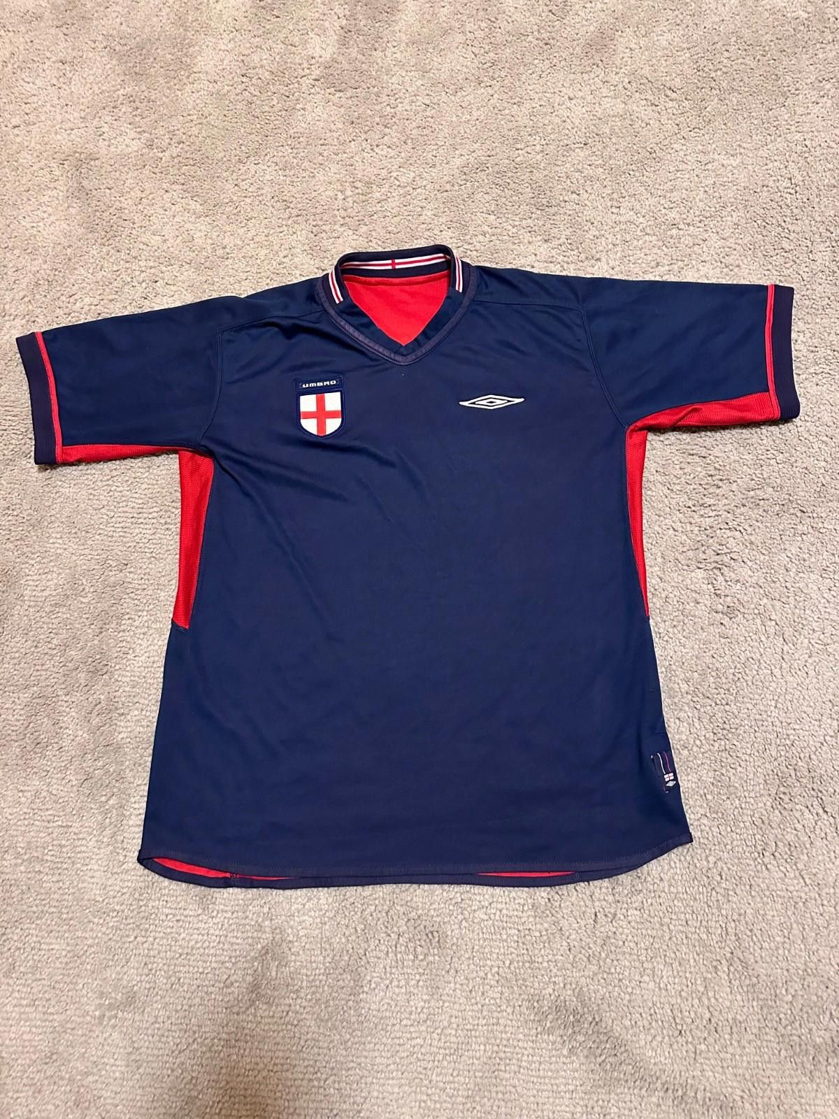 Umbro England Away football shirt 2002/04 Double Side Jersey Umbro Size US L / EU 52-54 / 3 - 7 Thumbnail