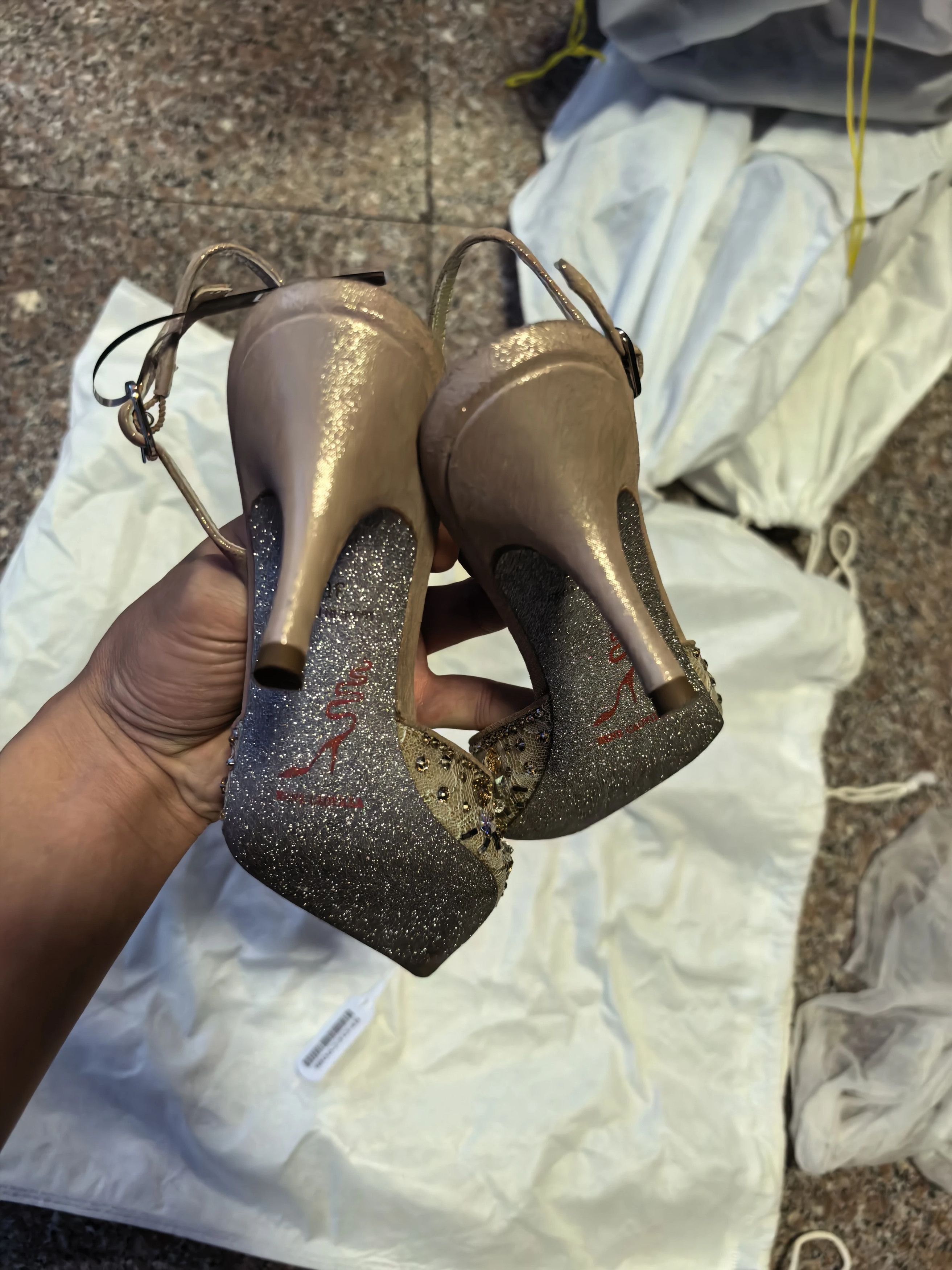 Rene Caovilla Rene Caovilla Crystal Rhinestone Heels EU36 Sparkly Size US 5.5 / IT 35.5 - 4 Thumbnail