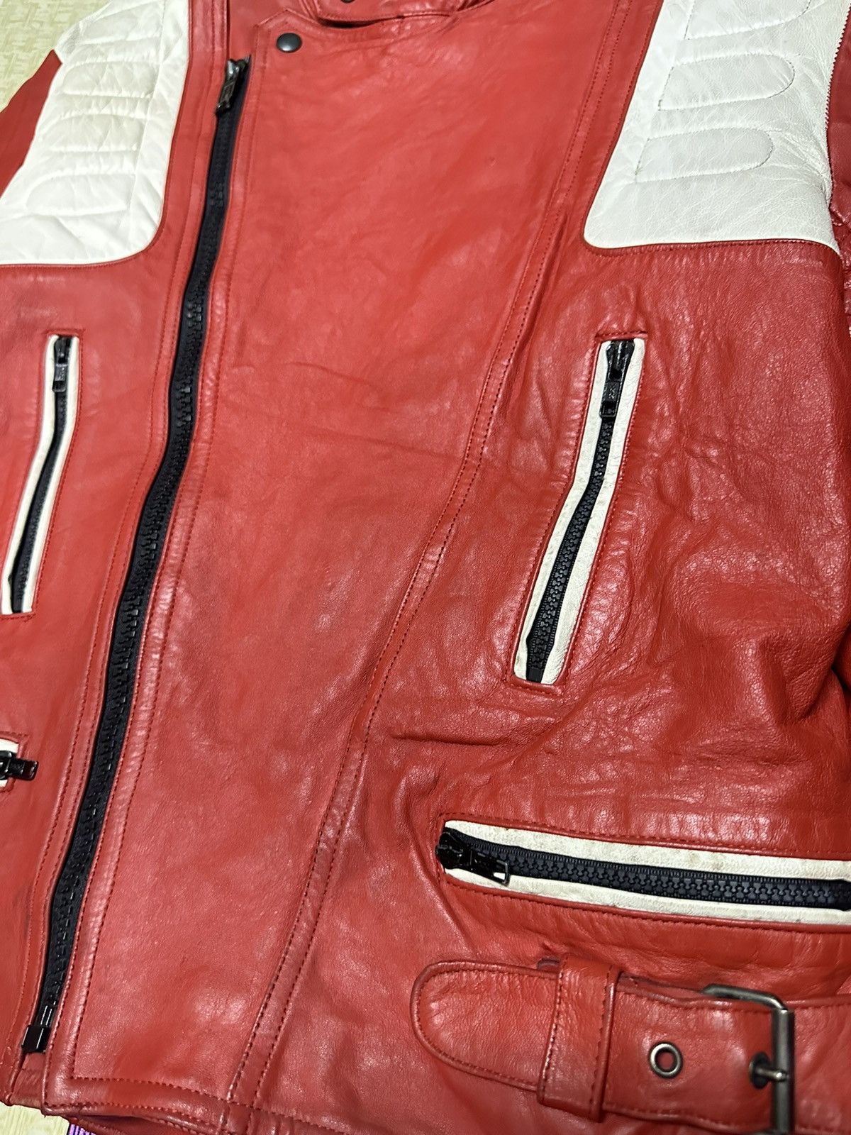 Vintage Vtg 80s Fieldsheer rider leather jacket Size US L / EU 52-54 / 3 - 7 Thumbnail