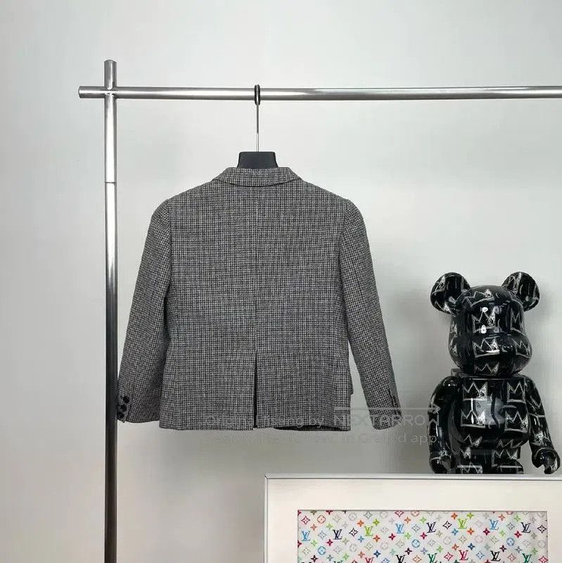 Miu Miu Miu Miu Women's Grey Wool Jacket . Size L / US 10 / IT 46 - 3 Thumbnail