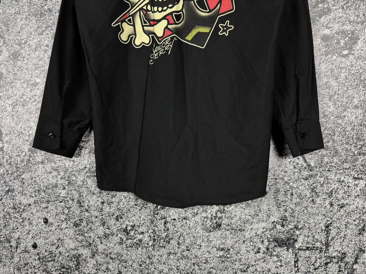 Vintage Sailor Jerry Long Sleeve Shirt Tattoo Y2K Ed Hardy Style Size US S / EU 44-46 / 1 - 10 Thumbnail