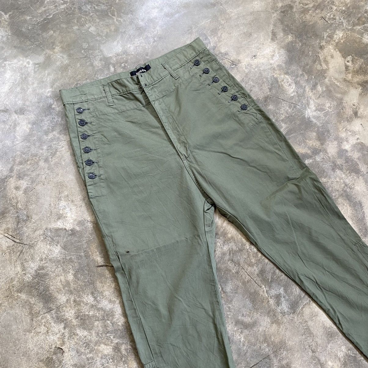 CABANE de ZUCCa 2000s CABANE de ZUCCa By Issey Miyake Button Pocket Pants Size US 30 / EU 46 - 2 Thumbnail