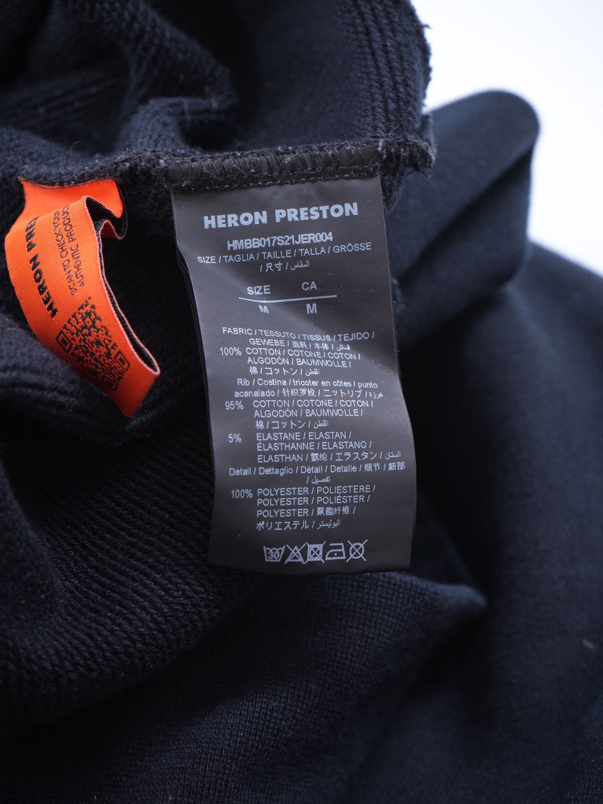 Heron Preston HERON PRESTON GRAPHIC PRINT BLACK HOODIE SWEATSHIRT Size US M / EU 48-50 / 2 - 7 Thumbnail
