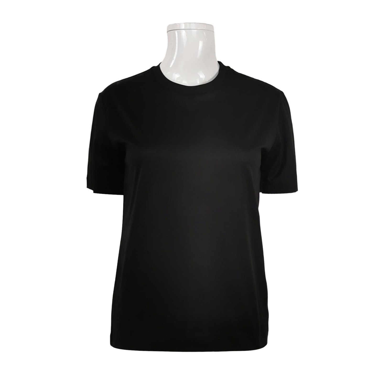 Prada Prada Black Cotton Crew Neck T-Shirt 0089 Size S / US 4 / IT 40 - 1 Thumbnail
