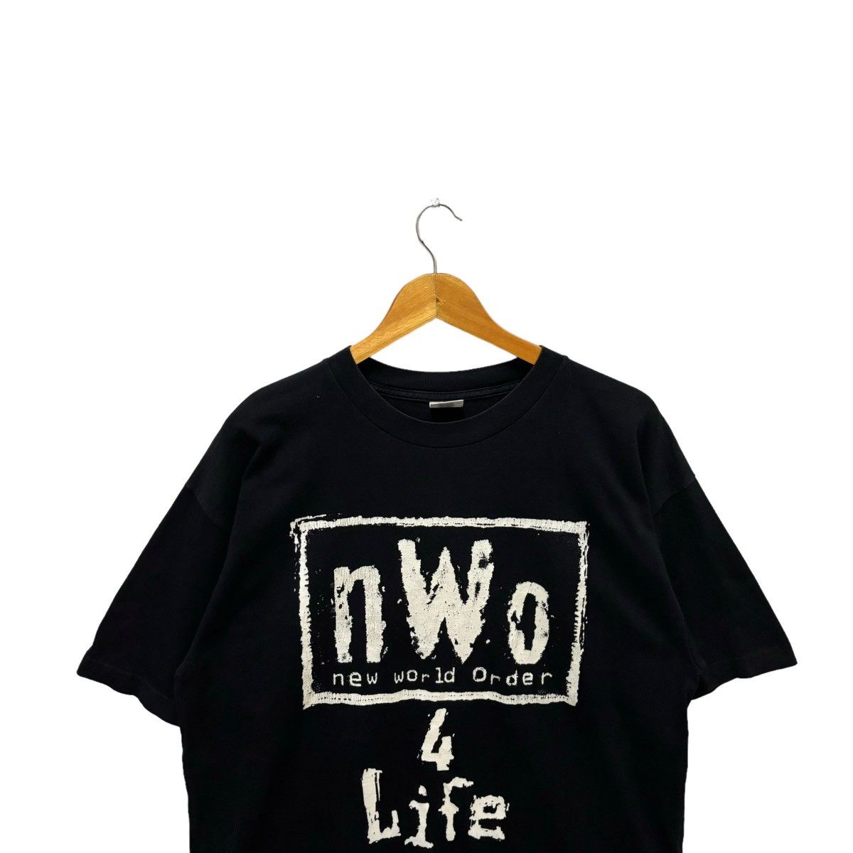 Vintage × WCW/nWo Vintage New World Order 4 Life Spellout Tshirt Size US L / EU 52-54 / 3 - 2 Thumbnail
