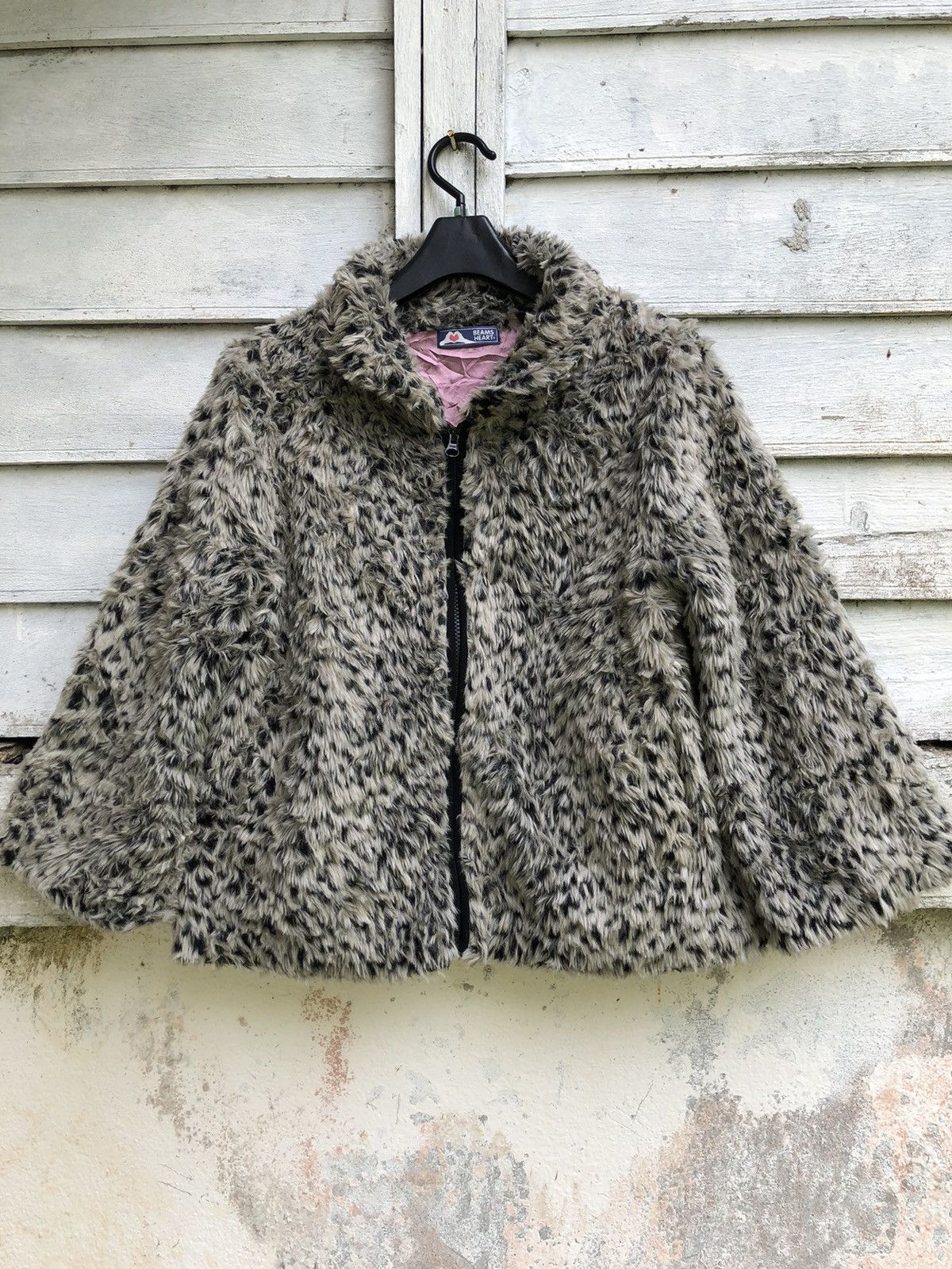 Beams Plus × Japanese Brand Beams Heart Faux Fur Cropped Jacket Size S / US 4 / IT 40 - 1 Thumbnail