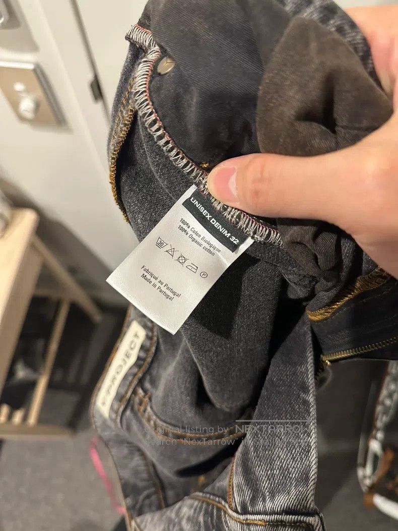 Y/Project Y/Project 32 Wash grey pocket embroidered jeans Size US 31 - 6 Thumbnail