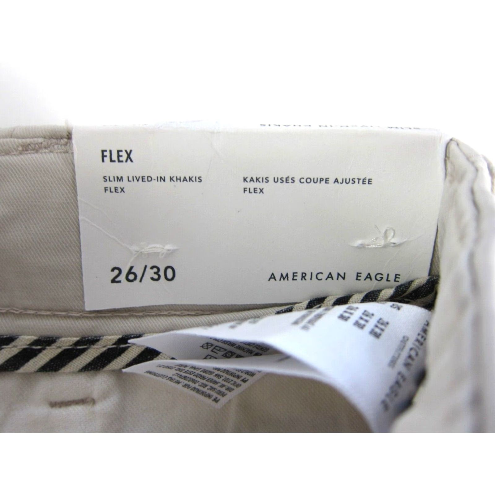 American Eagle Outfitters NWT American Eagle Cotton Stretch Slim Lived In Khakis Flex Pant Women 26 Size 26" / US 2 / IT 38 - 3 Thumbnail