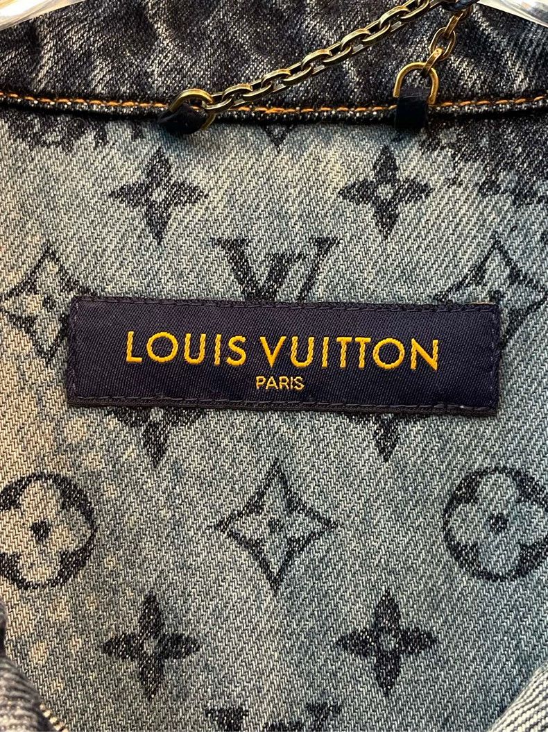 Louis Vuitton Louis Vuitton New Blue Denim Short Sleeves with Full logo s Size US XL / EU 56 / 4 - 4 Thumbnail