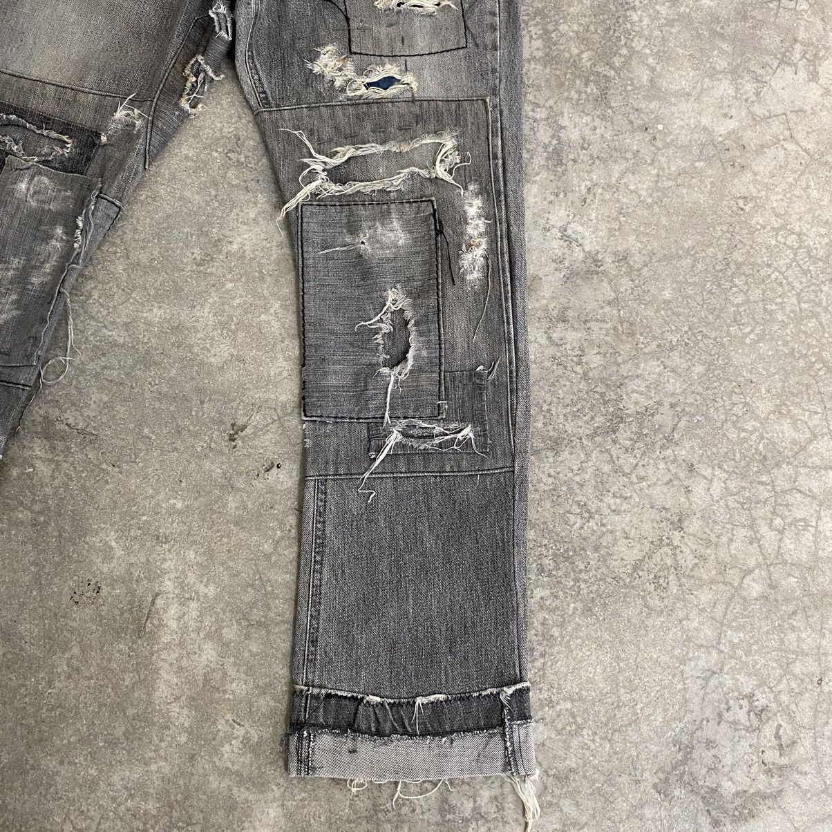 TMT VTG TMT Reconstructed Distressed Cropped Jeans Size US 30 / EU 46 - 7 Thumbnail