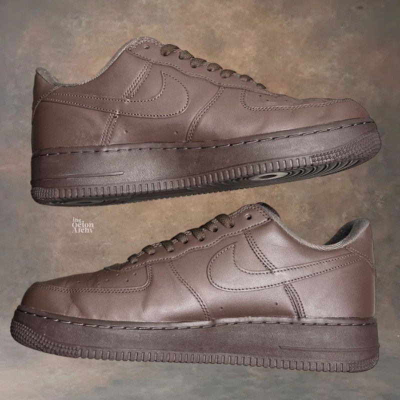 Nike × Supreme Supreme x Nike Air Force 1 Low Box Logo Baroque Brown Size US 9 / EU 42 - 6 Thumbnail