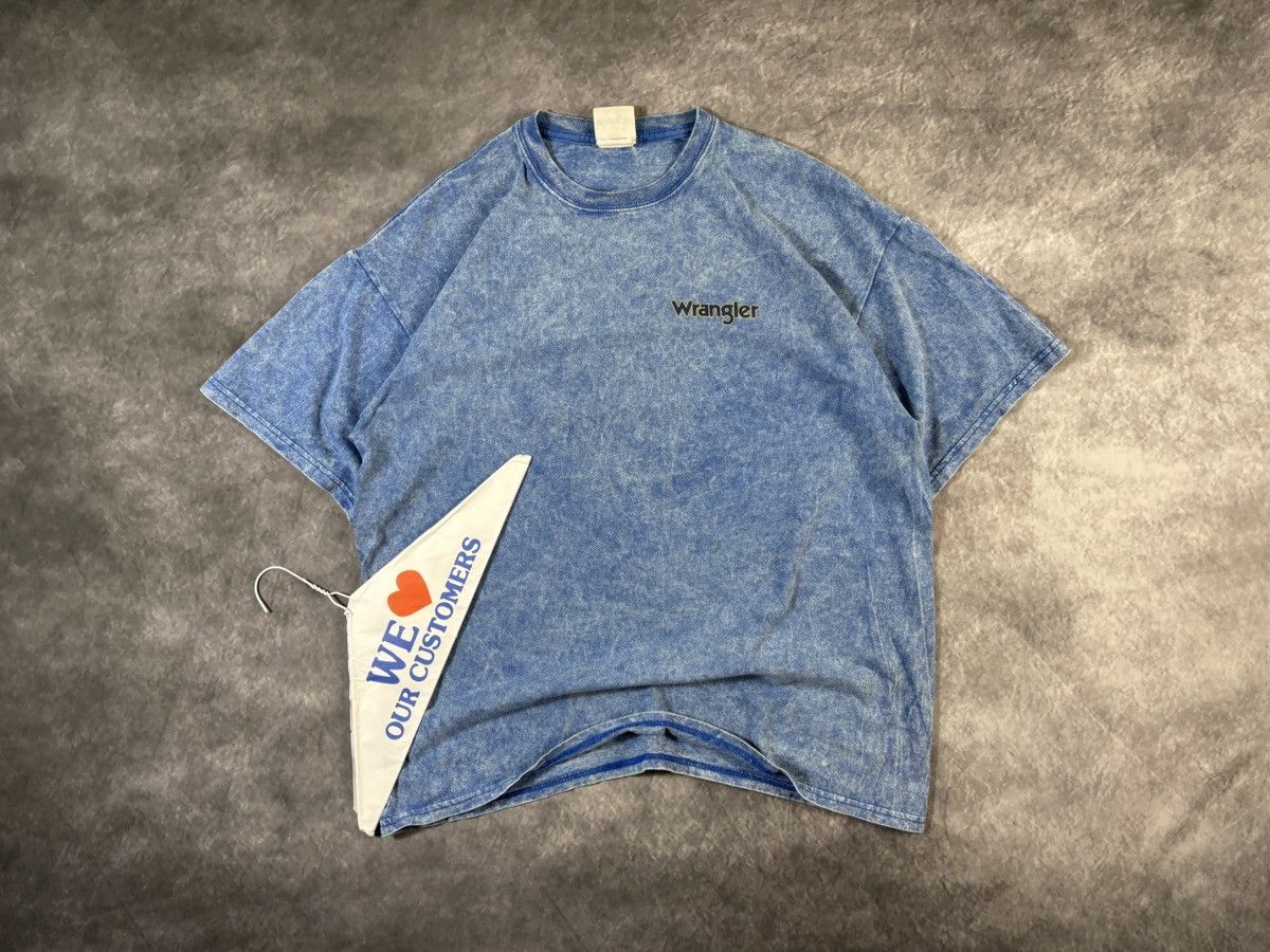 Wrangler Vintage Wrangler Acid Wash Tee Shirt Wrangler Jeans Western Size US XL / EU 56 / 4 - 16 Thumbnail