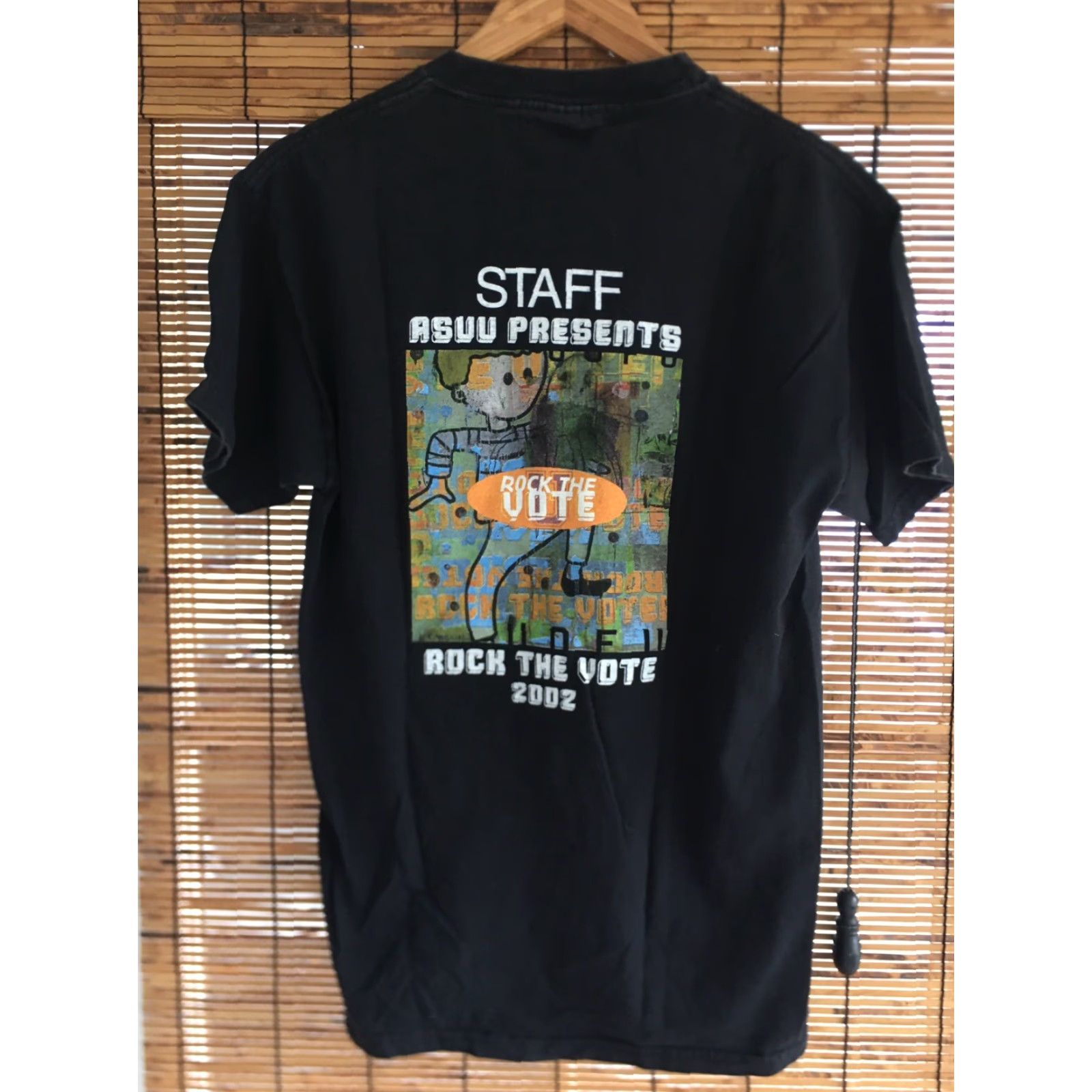 Vintage VINTAGE Large 2002 Rock The Vote ASUU Tee Shirt L Black Mens T-Shirt Graphic Size US L / EU 52-54 / 3 - 2 Thumbnail