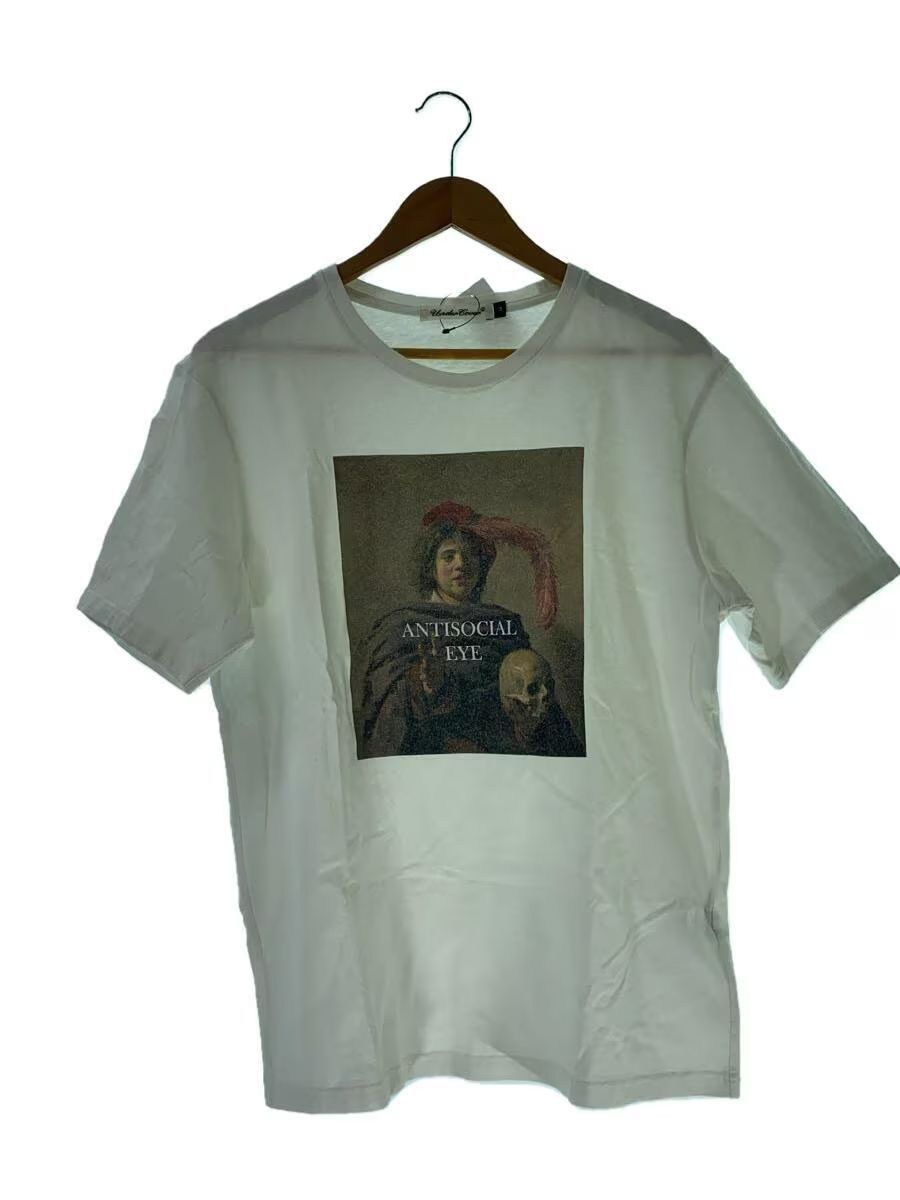 image of Undercover Frans Hals "young Man With A Skull" Painting Tee in White, Men's (Size Large)
