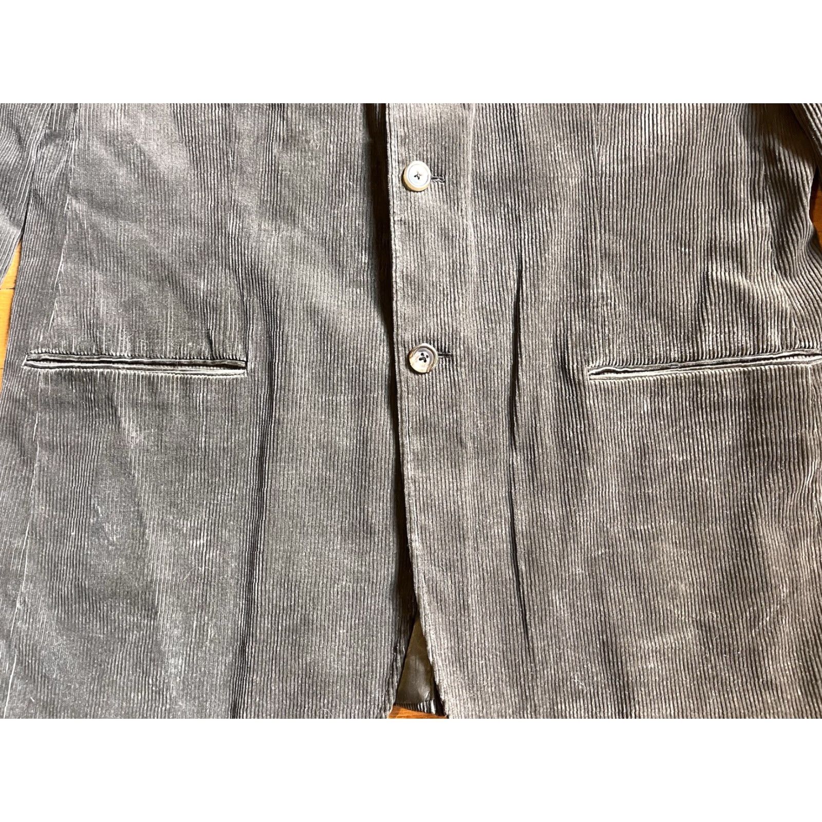Polo Ralph Lauren VINTAGE Polo Ralph Lauren Blazer Men’s XL Corduroy Grey 2 Piece Casual Business Party/Cocktail Classic 90s Preppy Retro Mens Size US XL / EU 56 / 4 - 3 Thumbnail