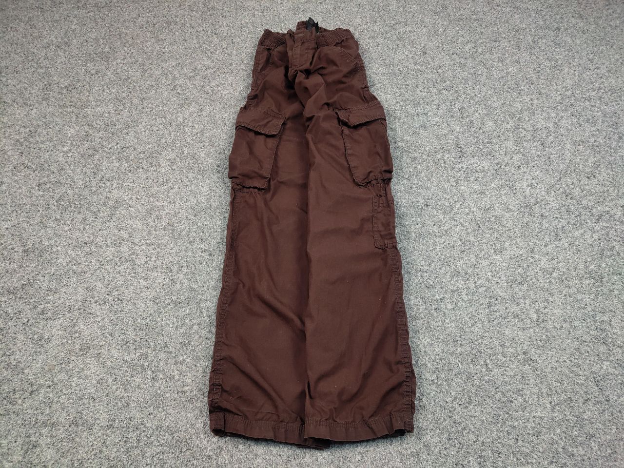 Japanese Brand Vintage Japanese Baggy Brown Cotton Cargo Pants Y2K Style Size US 30 / EU 46 - 2 Thumbnail