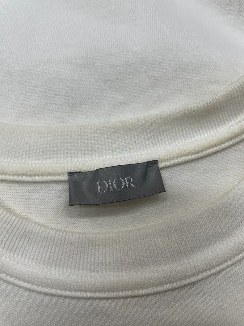 Dior Dior White embroidered printed letter T-shirt short sleeve Size US L / EU 52-54 / 3 - 4 Thumbnail