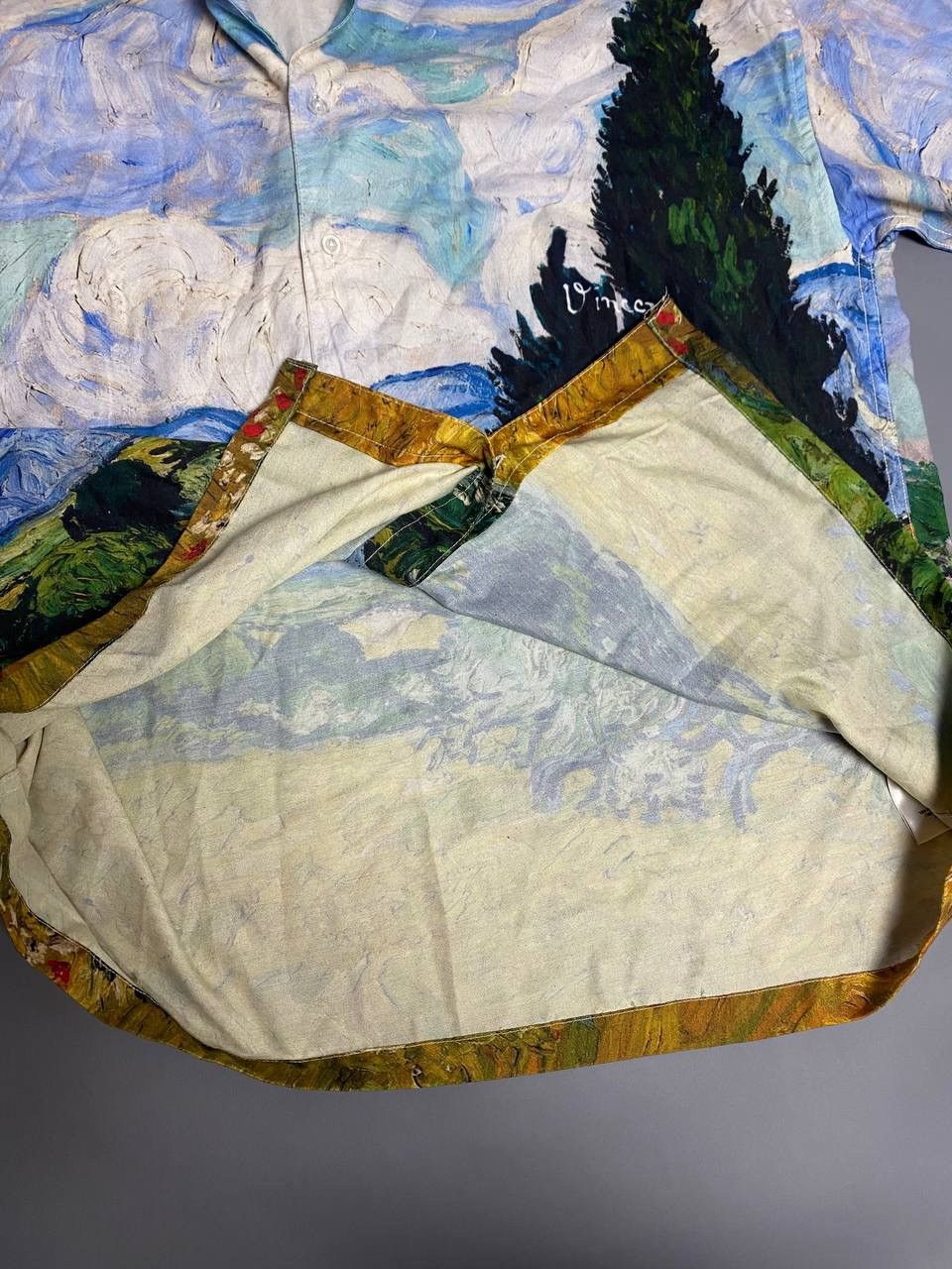 Vintage APOH London Van Gogh Print Shirt Short Sleeve Abstract Art L Size US L / EU 52-54 / 3 - 12 Thumbnail