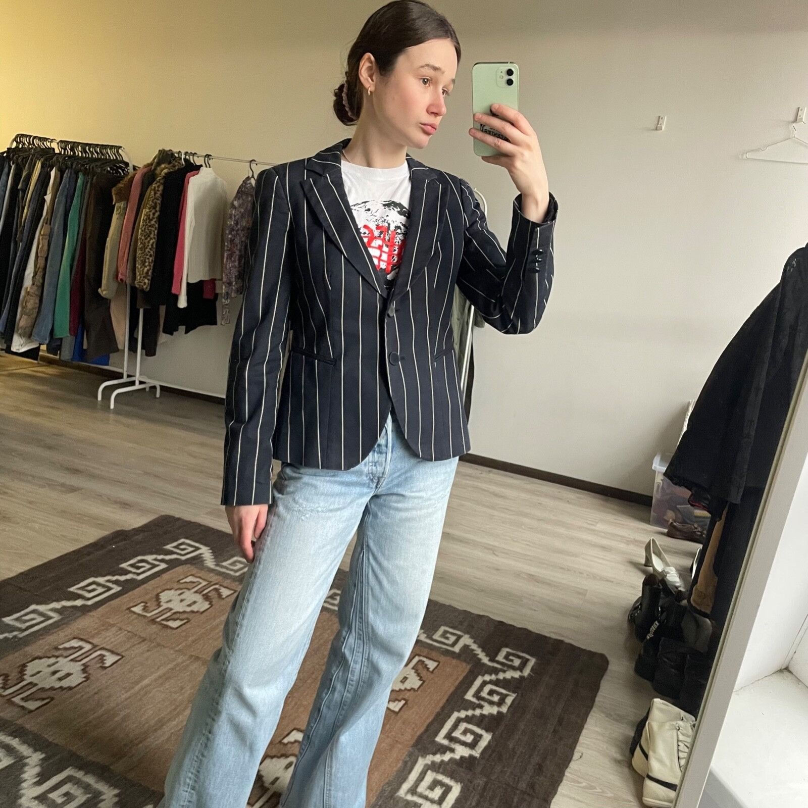 Emporio Armani Emporio Armani Stripped Formal Casual Blazer Jacket 8853AC Size L / US 10 / IT 46 - 1 Thumbnail
