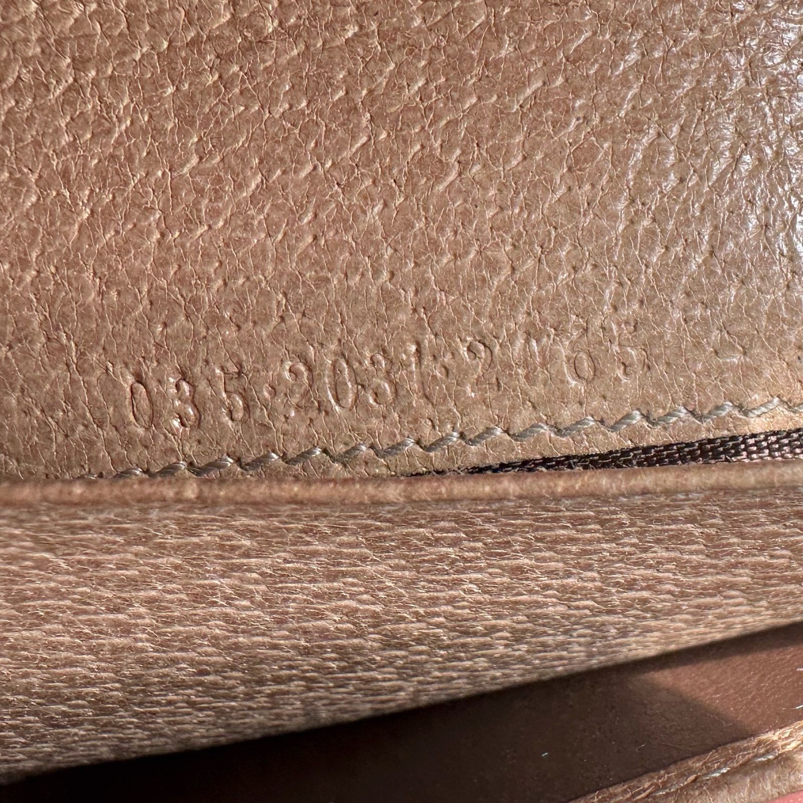 Gucci Gucci Beige Pebbled Leather Long Wallet Size ONE SIZE - 9 Thumbnail