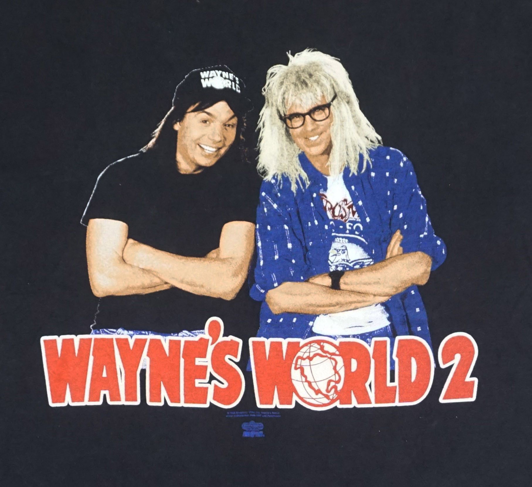 Mtv × Vintage 90's Wayne's World 2 T-shirts Made In USA Size US L / EU 52-54 / 3 - 2 Thumbnail