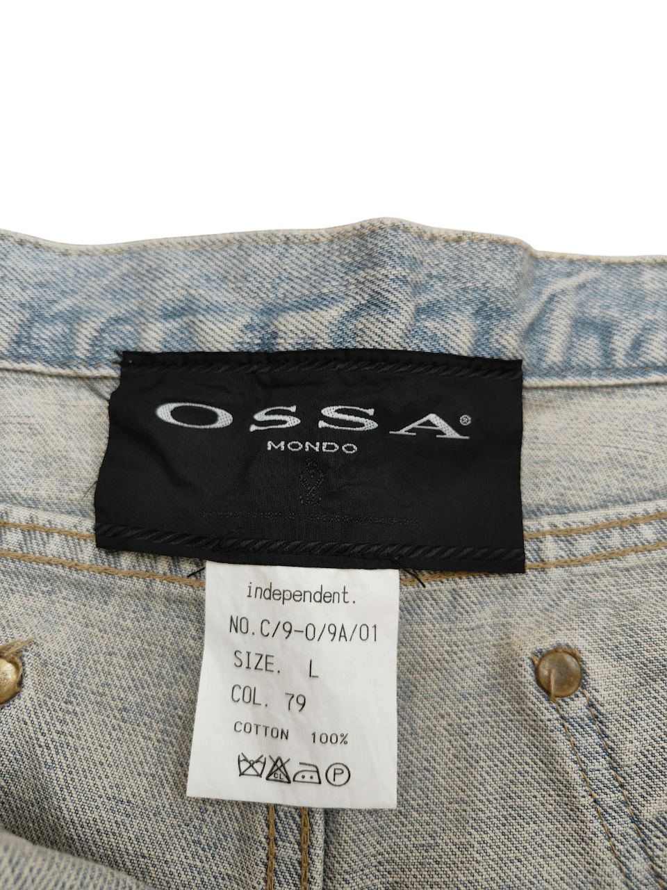 Japanese Brand Japanese Ossa Mondo Low-rise Denim Size 31" - 3 Thumbnail
