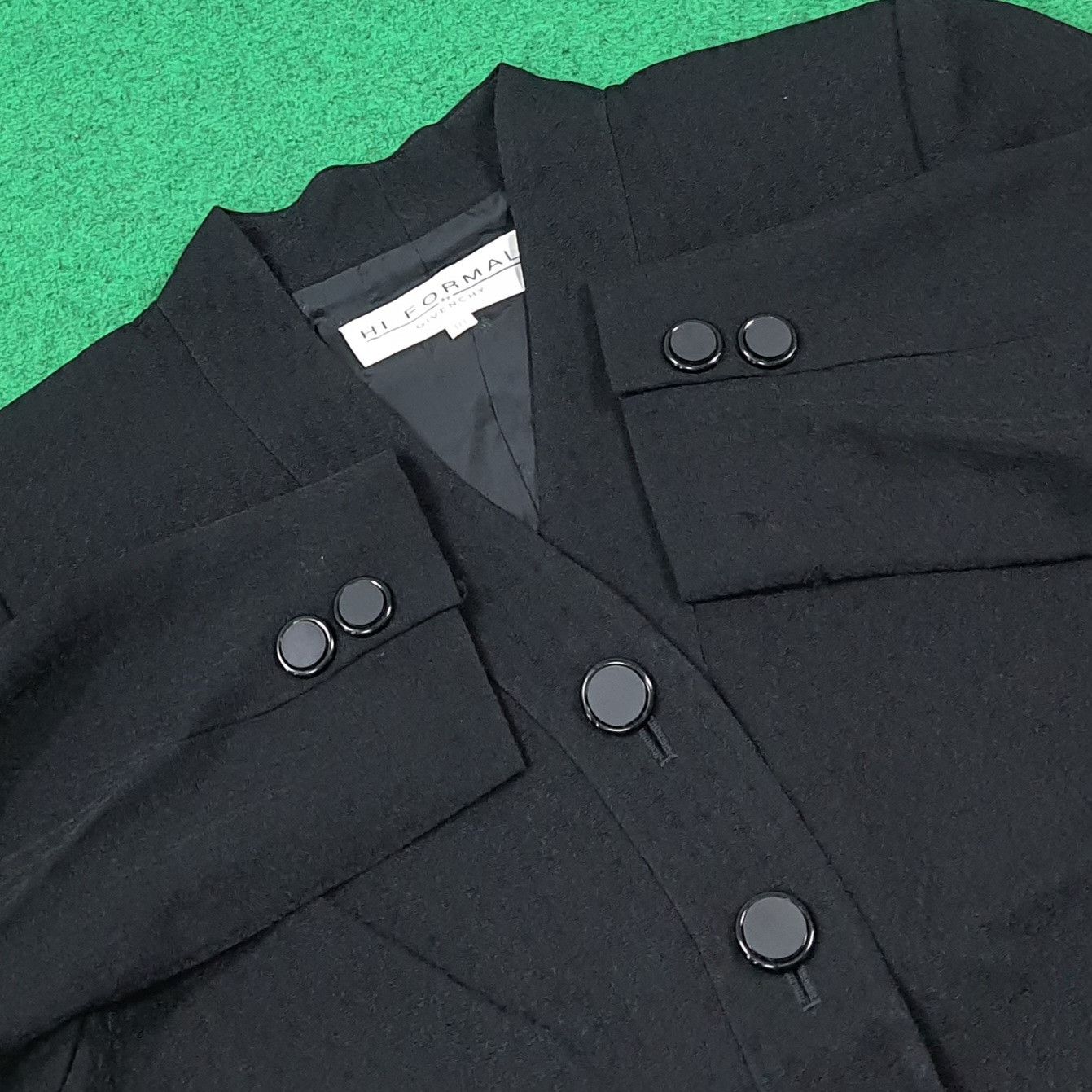 Givenchy Vintage Hi Formal by Givenchy Black Blazer C289N6 Size XS / US 0-2 / IT 36-38 - 4 Thumbnail