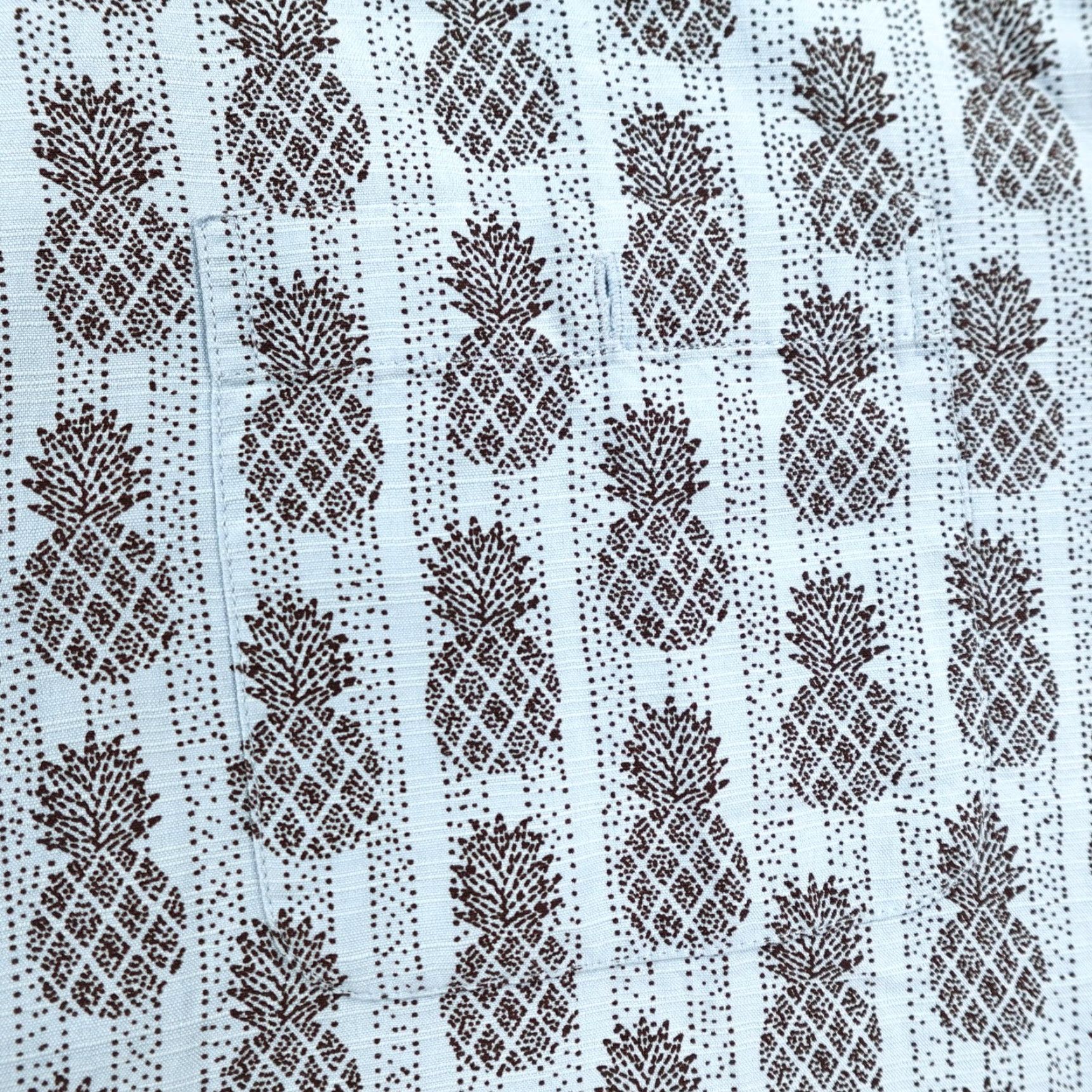 Tori Richard Tori Richard Shirt Mens XL Blue Pineapples Print Hawaiian Aloha Button Up Camp Size US XL / EU 56 / 4 - 3 Thumbnail