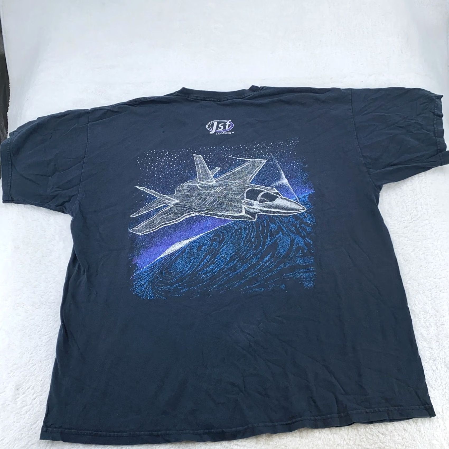 Gildan VINTAGE F-35 Lightning II Joint Strike Fighter Shirt Mens 2XL Military Jet Tee Size US XXL / EU 58 / 5 - 4 Thumbnail