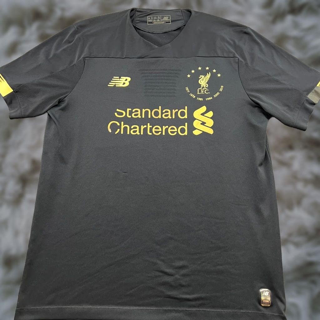 New Balance New Balance Liverpool 2019 2020 Goalkeeper Special Football Jersey Mens L Black Short Sleeve Jersey Mens Large Football Mens Nike Shirt Size US L / EU 52-54 / 3 - 1 Thumbnail