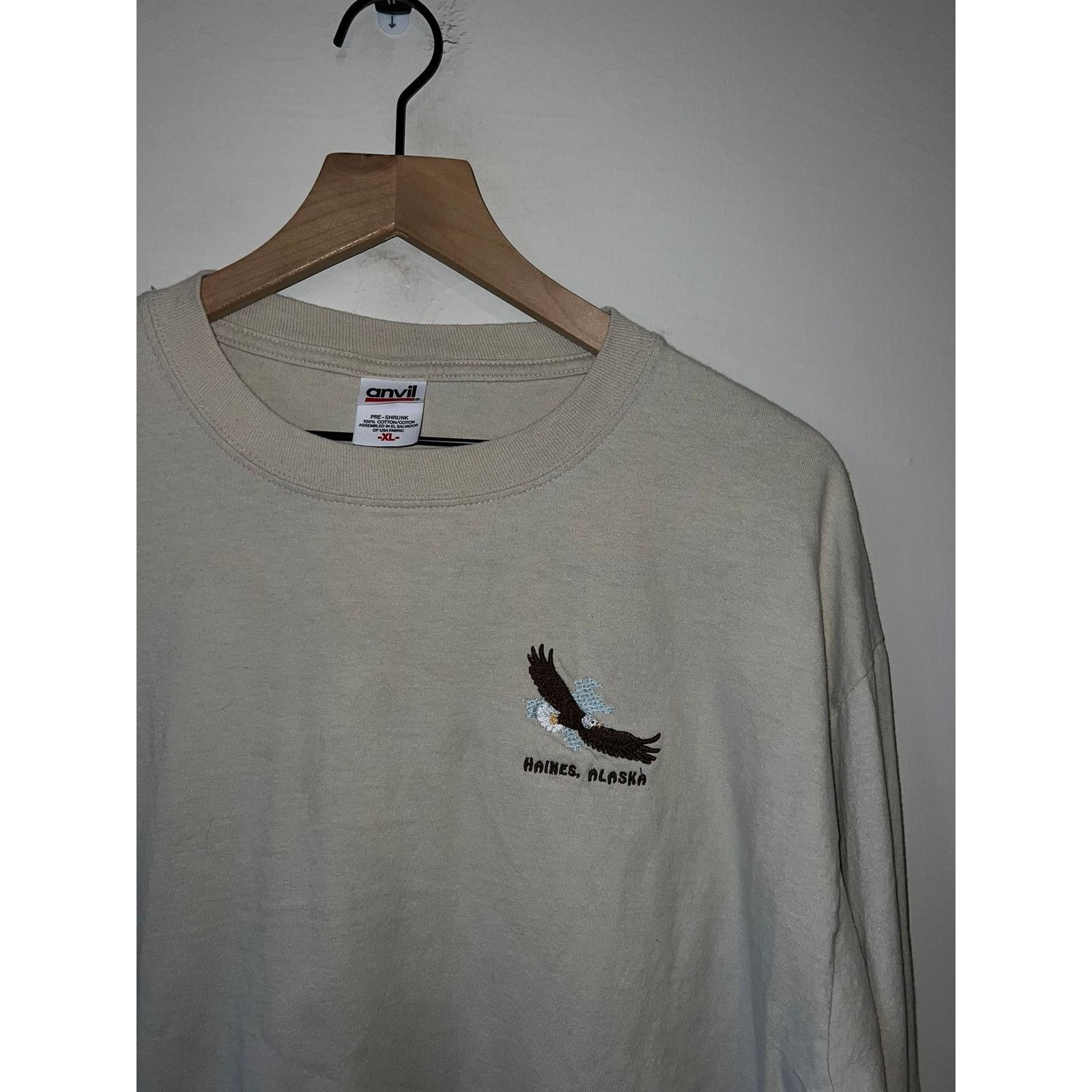 Anvil Vintage Alaska Long Sleeve Shirt Haines AK Bald Eagle Tee XL Size US XL / EU 56 / 4 - 3 Thumbnail
