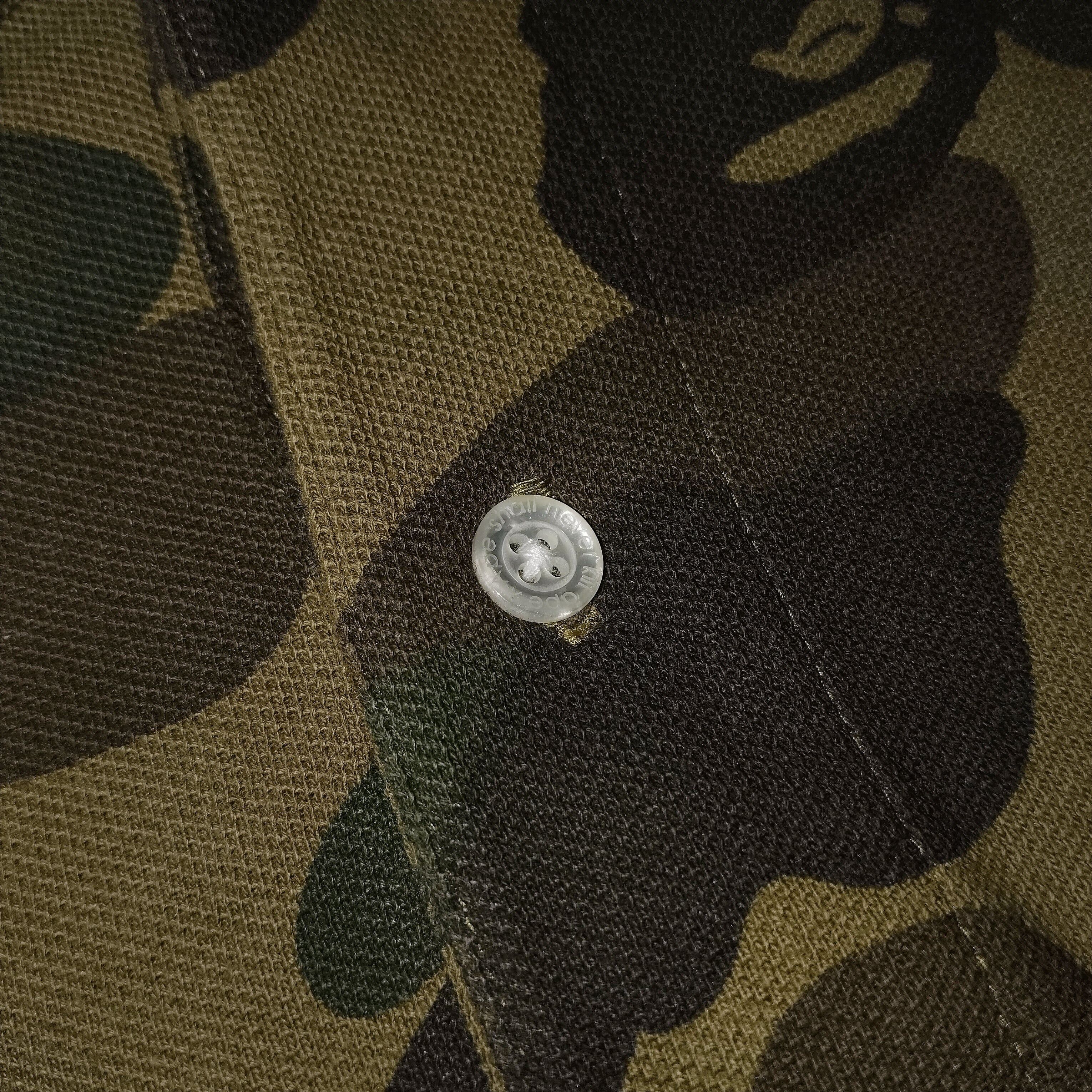 Bape Bape Full Green Camo Polo Size US XL / EU 56 / 4 - 4 Thumbnail