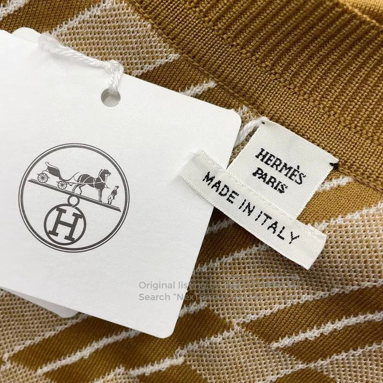 Hermes Hermes Chestnut-colored knitted cardigan Size XS / US 0-2 / IT 36-38 - 5 Thumbnail