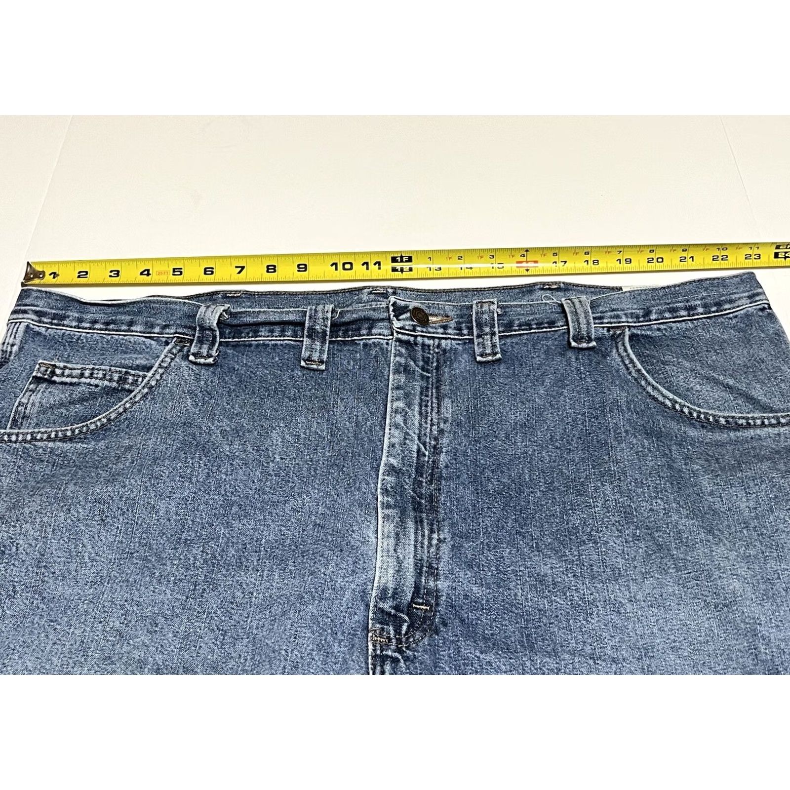 Wrangler Wrangler Shorts Mens 46 Blue Denim Carpenter Utility Workwear Casual Men Size US 30 / EU 46 - 3 Thumbnail