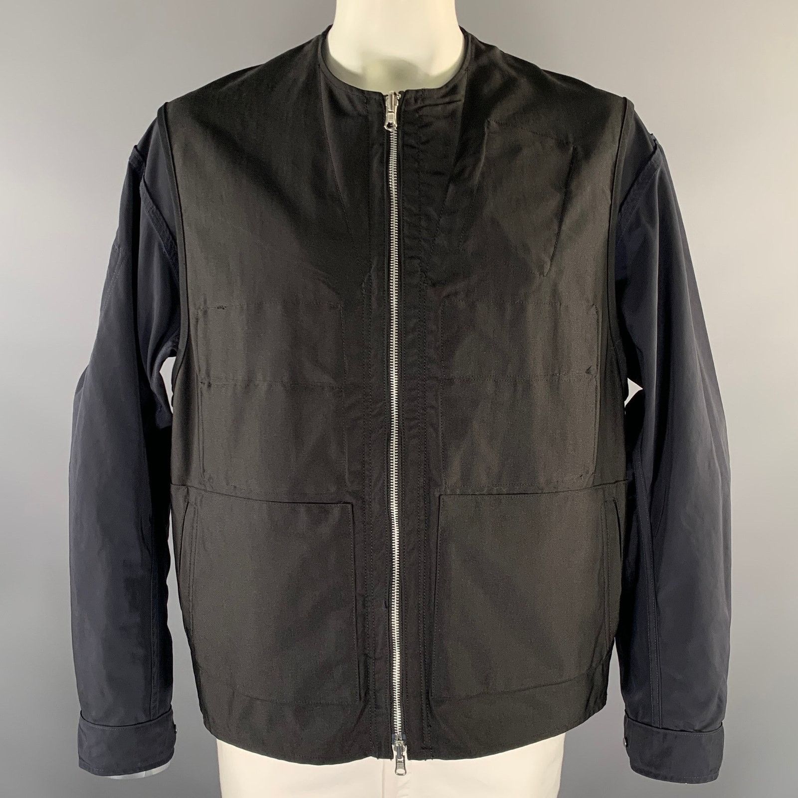 meanswhile MEANSWHILE Size L Navy Black Reversible Jacket Size US L / EU 52-54 / 3 - 2 Thumbnail