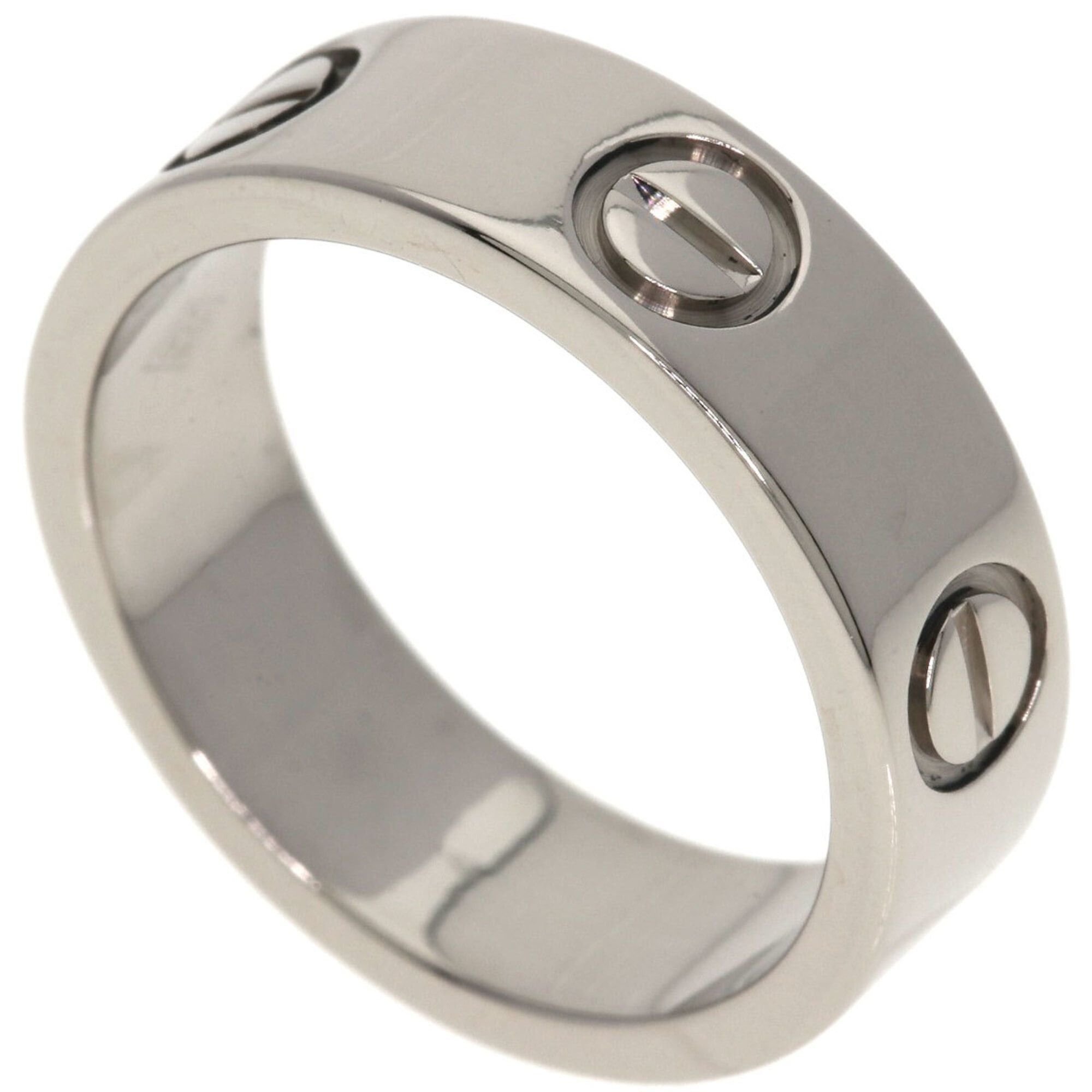 Cartier Cartier Love Ring #49, 18K White Gold, Women's Ring, CARTIER Size ONE SIZE - 1 Thumbnail